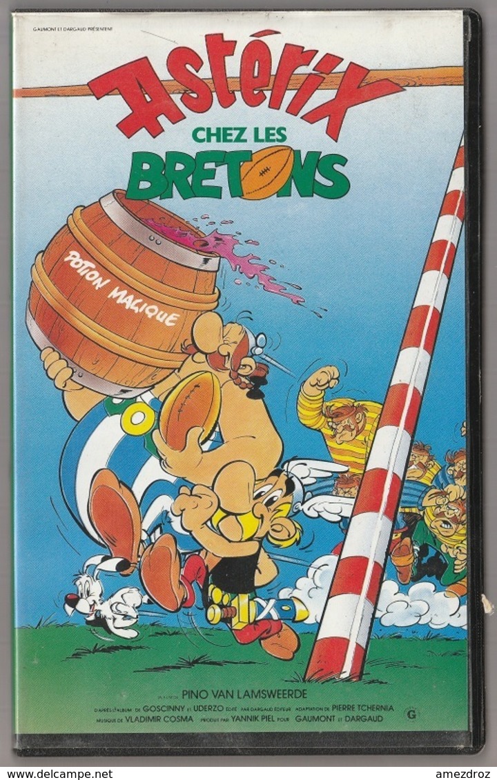 Cassette VHS Astérix Chez Les Bretons  Numéro Sur La Tranche 99010 - Video En DVD
