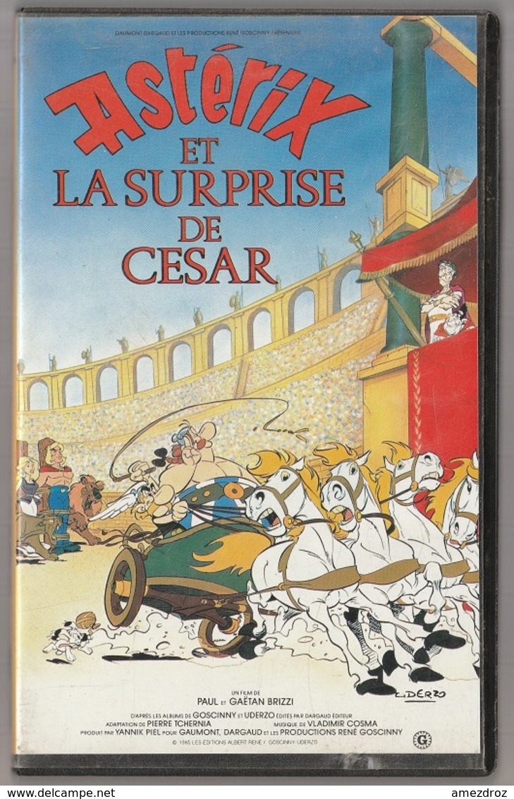 Astérix Cassette VHS Astérix Et La Surprise De César  Numéro Sur La Tranche 99016 - Video & DVD