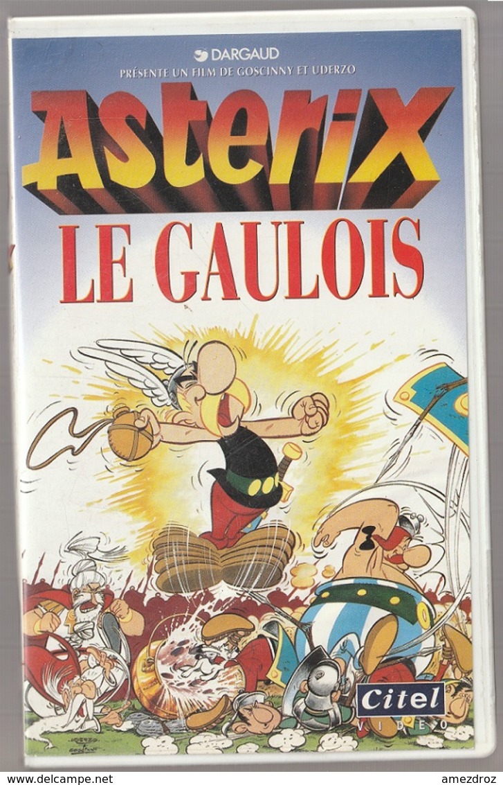 Astérix Cassette VHS Astérix Le Gaulois Citel Boitier Blanc - Kassetten & DVD