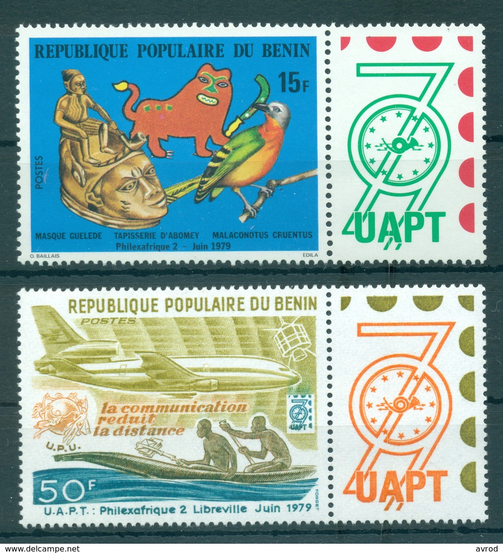 BENIN *1979 * Complete Set 2 Stamps * MNH** Exhibition "PHILEXAFRIQUE" - Mi.No 184-185 - Benin - Dahomey (1960-...)