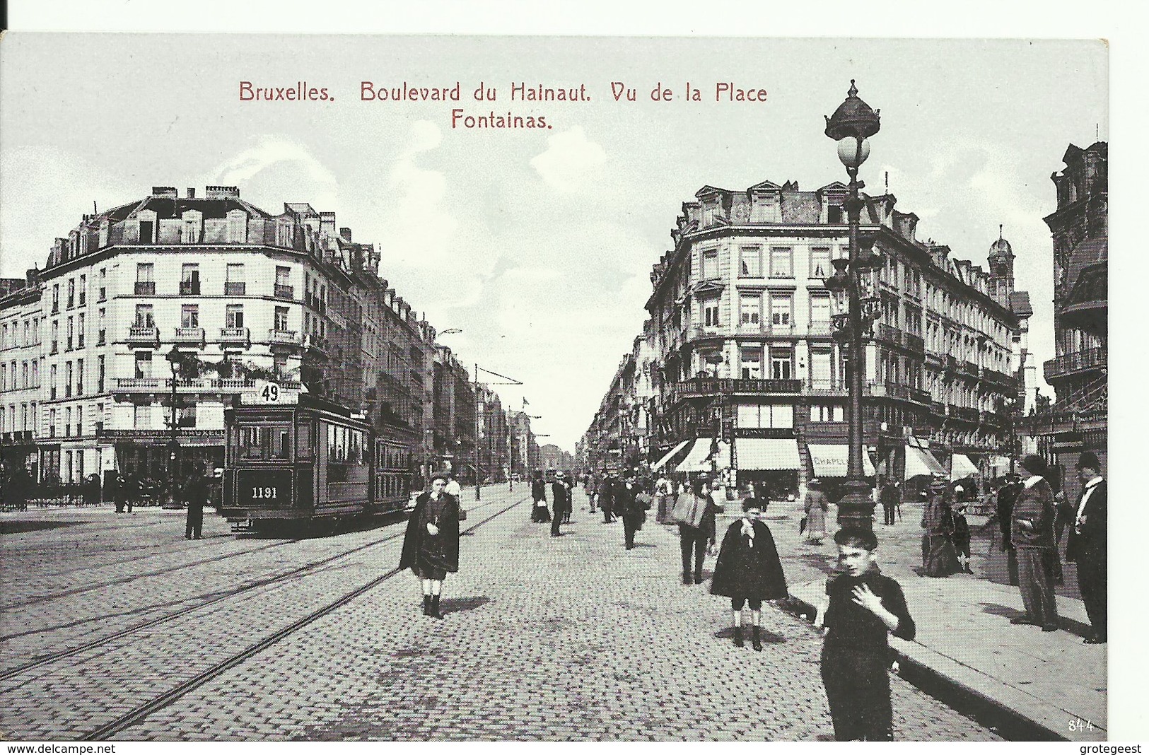 CP.Bruxelles-BRUXELLES (ex-Collection DELOOSE) - Boulevard Du HAINAUT Vu De La Place FONTAINAS + TRAM 49 - W0468 - Brüssel (Stadt)