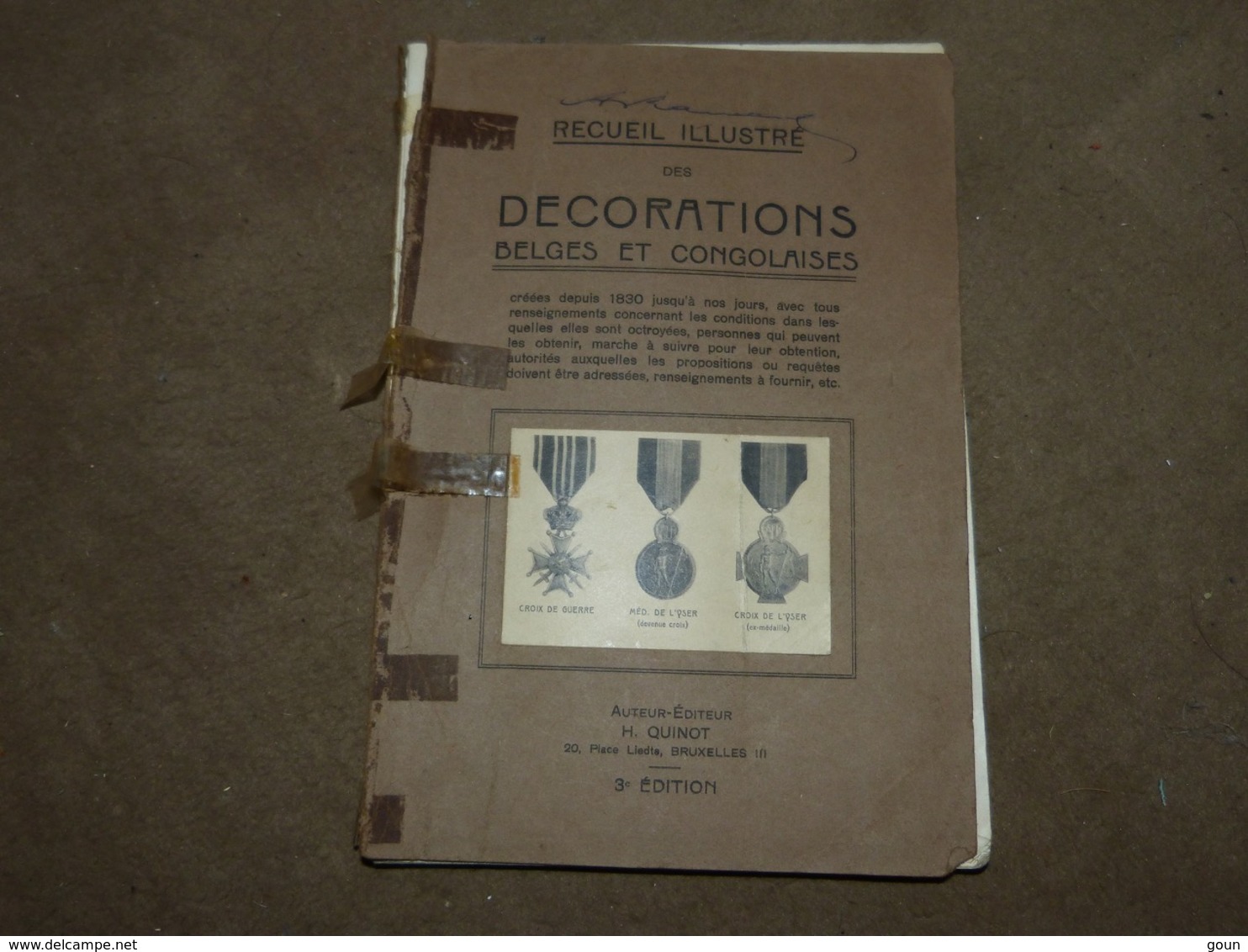 Recueil Des Décorations Belges Et Congolaises 1946 Médaille - Autres & Non Classés