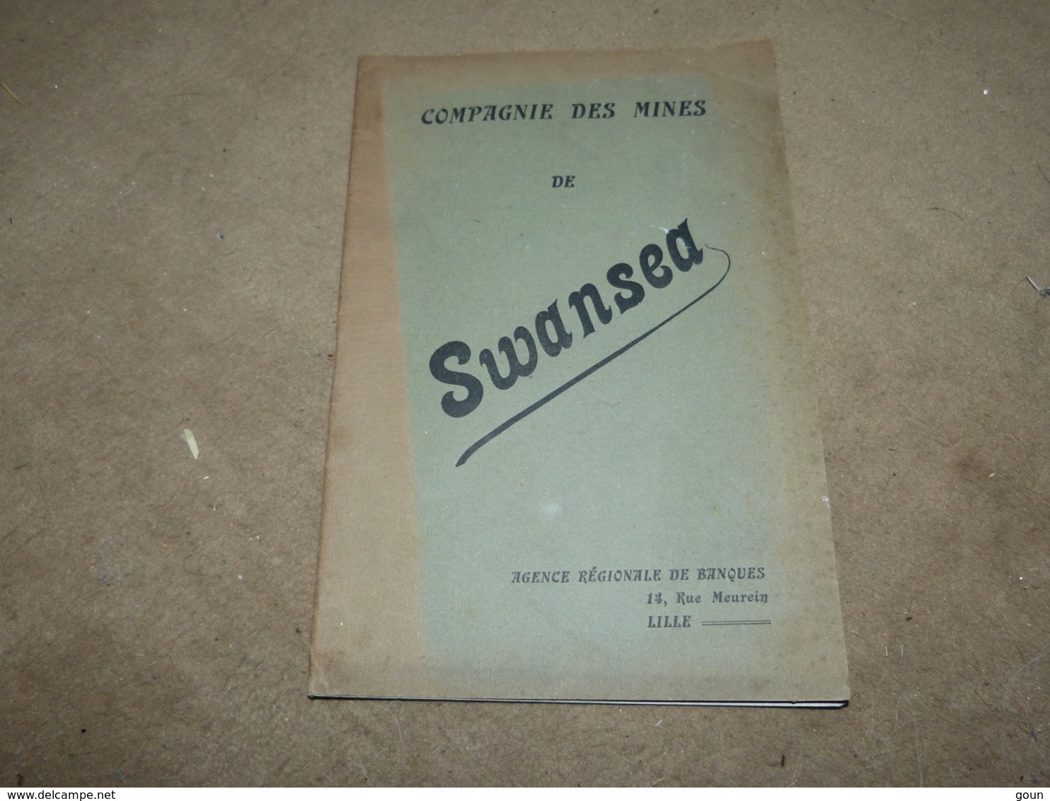 Rare Plaquette Compagnie Des Mines De Swansea Comté De Yuma Arizona Photos Rapport évolution Année 1913 - Andere & Zonder Classificatie