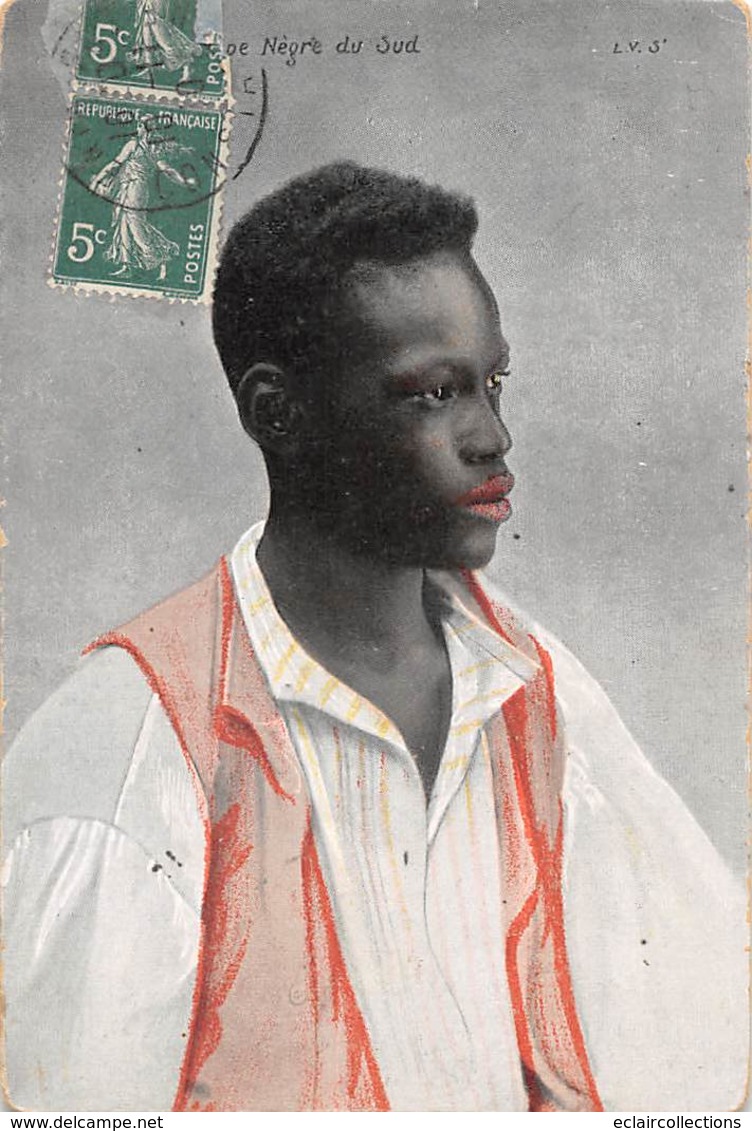 Illustrateur      Algérie     Portrait D'un Jeune Nègre Du Sud     (voir Scan) - Other & Unclassified