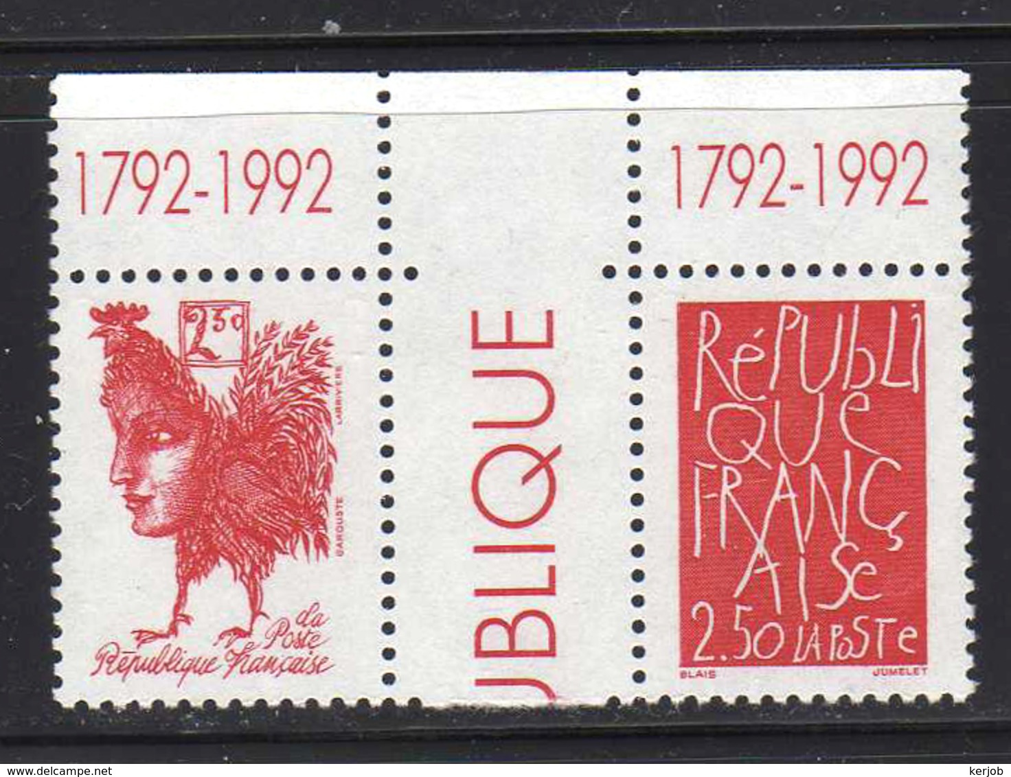 FRANCE Neuf** Série Du Bicentenaire 1792 1992 N° 2772 à 2775 Avec Interpanneaux ET Sigle 1792 1992 - Neufs