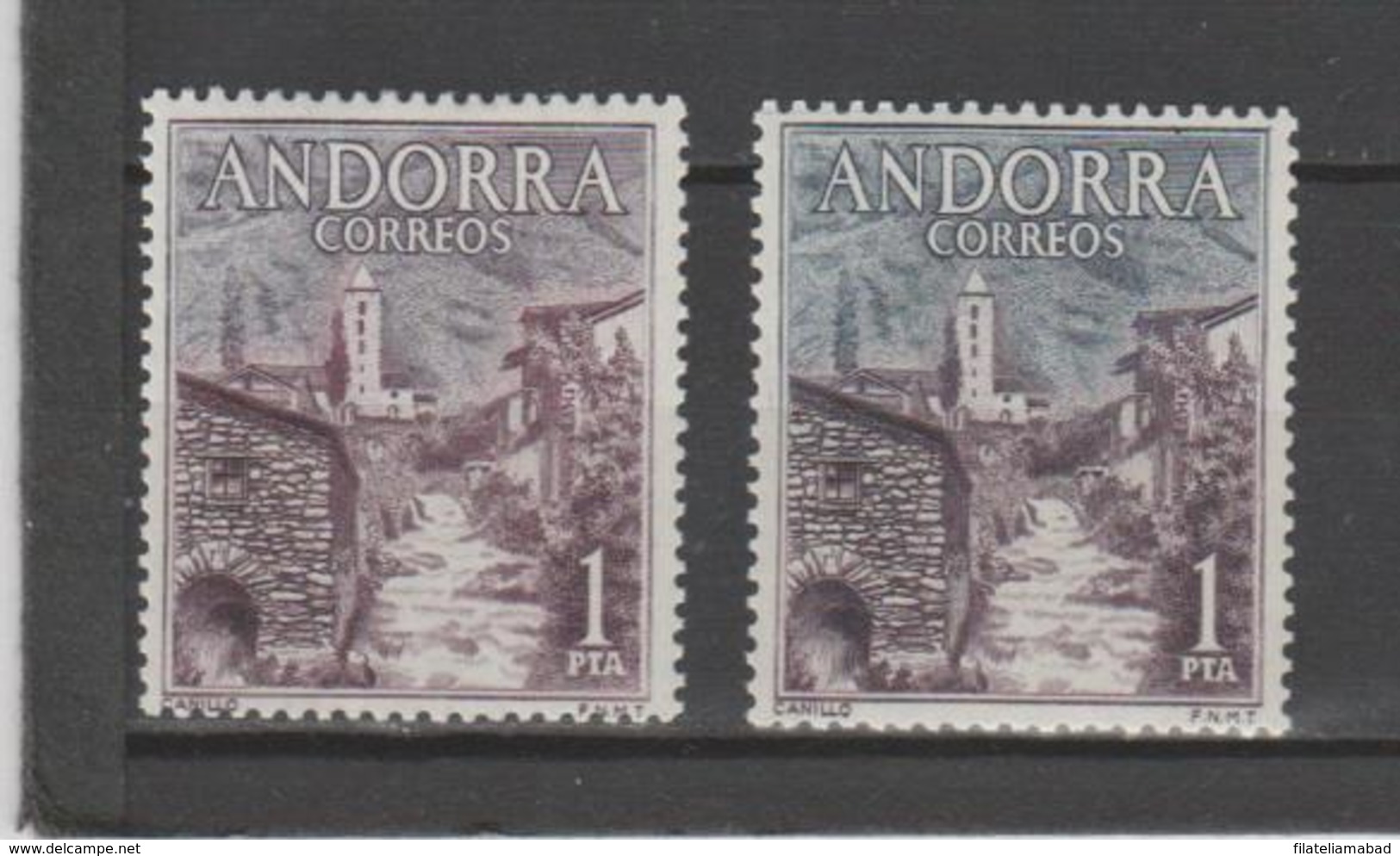 ANDORRA CORREO ESPAÑOL Nº 62 DISTINTO COLOR (S.2) - Nuevos