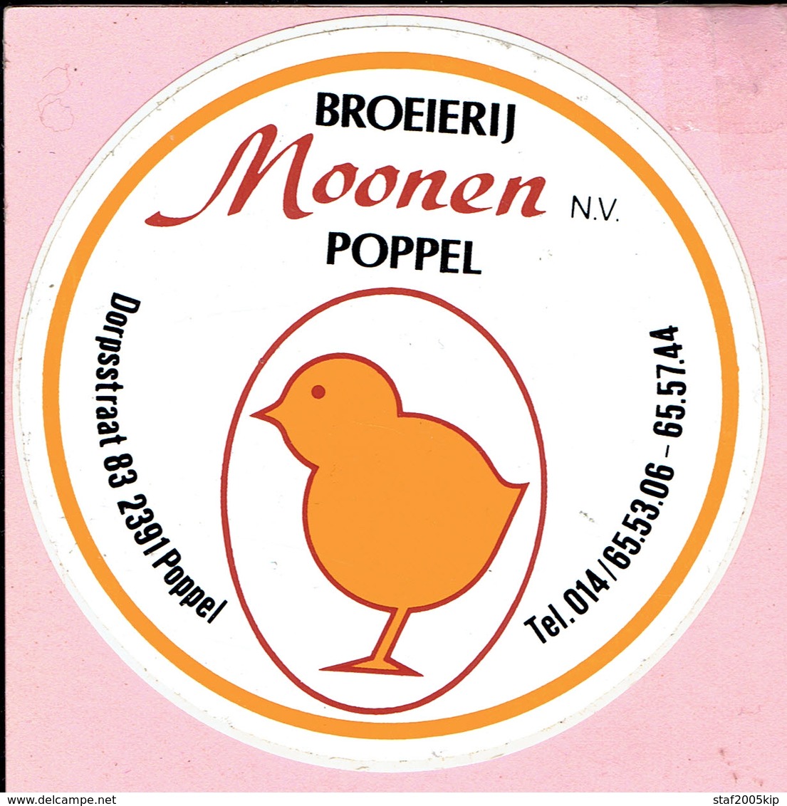 Sticker - BROEIERIJ MOONEN - Poppel - Stickers