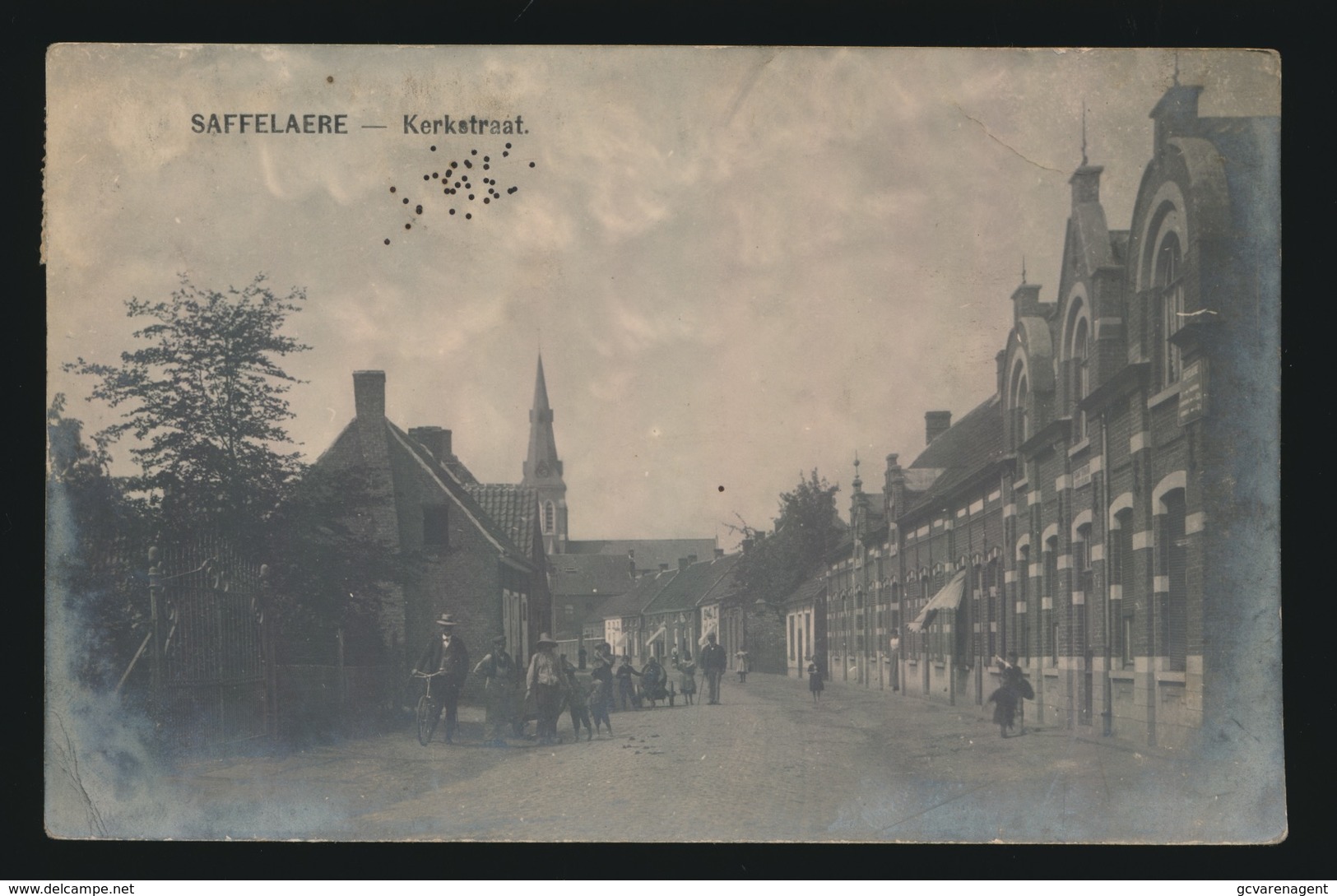 ZAFFELARE  KERKSTRAAT  FOTOKAART - Lochristi