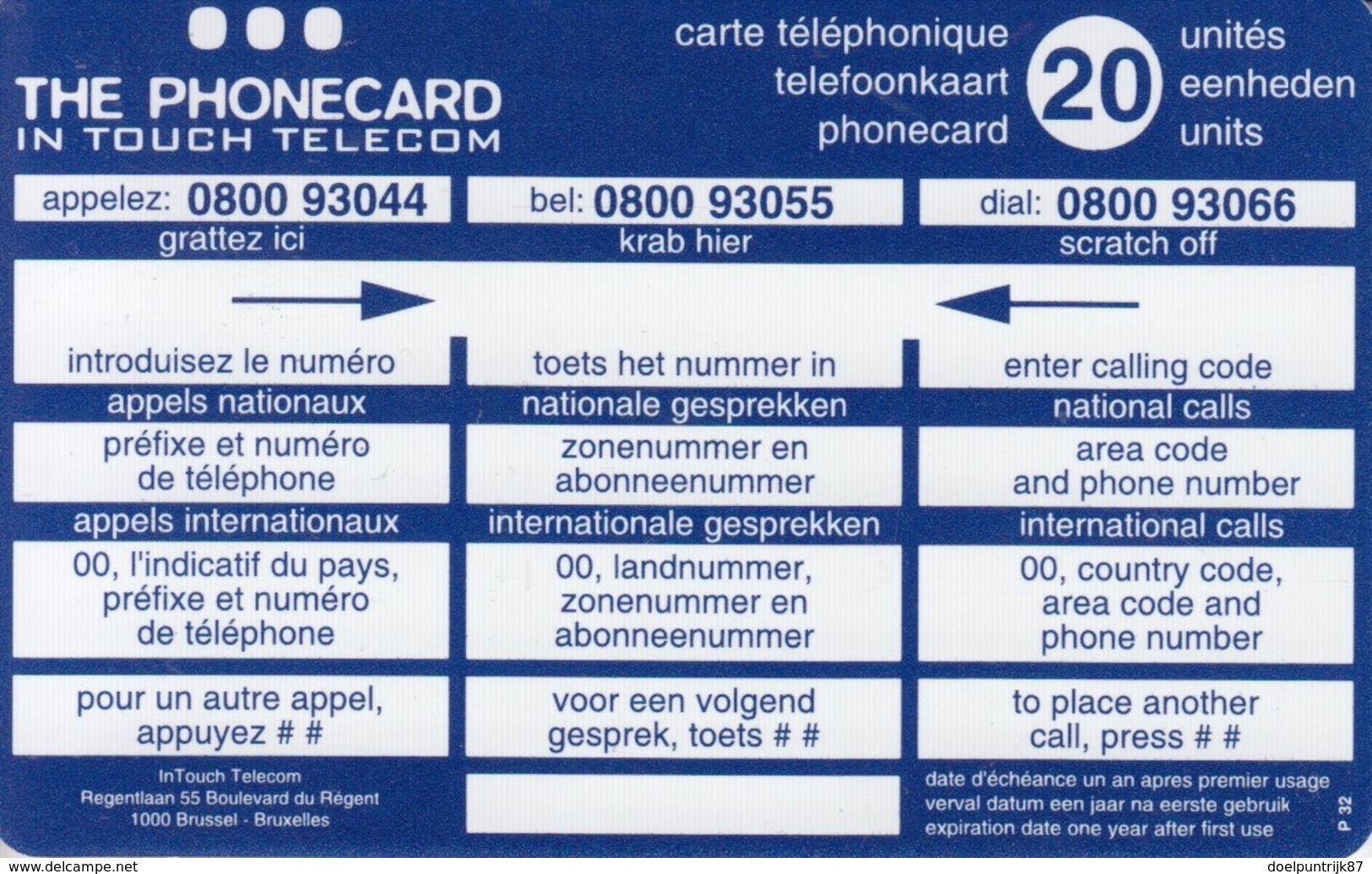 Intouch Dummy On Line Media - [2] Prepaid & Refill Cards