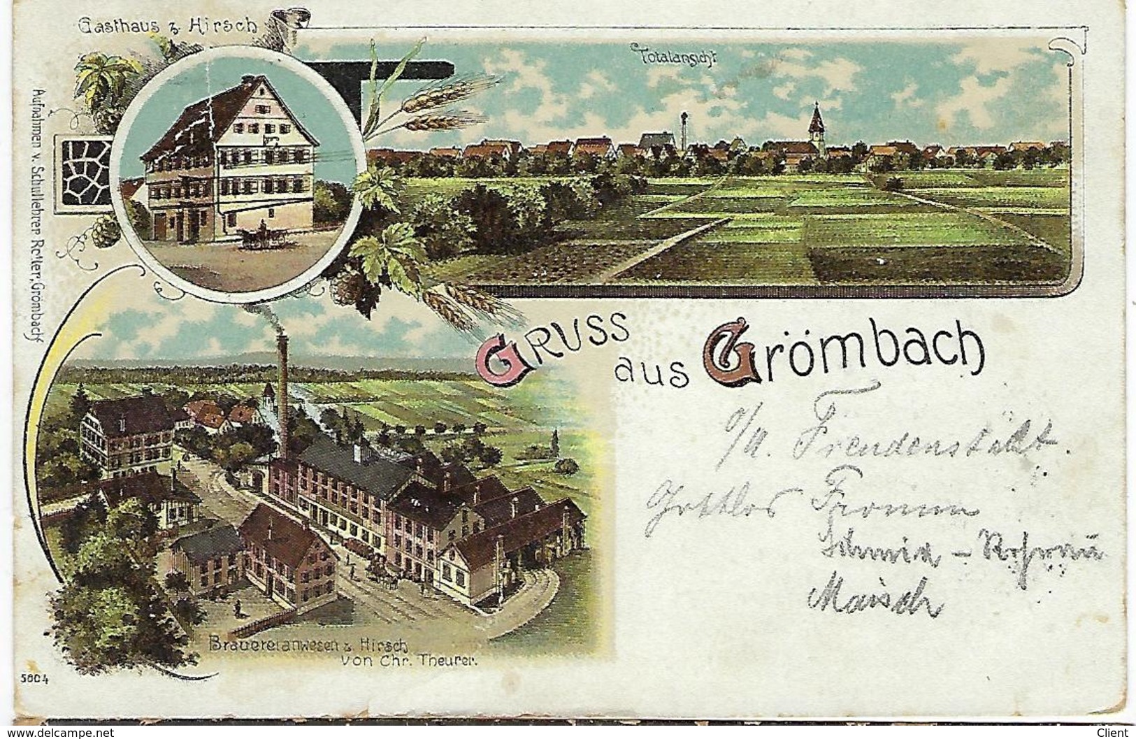 ALLEMAGNE - Sehr Selten - Gruss Aus Grömbach 1910 - Sonstige & Ohne Zuordnung