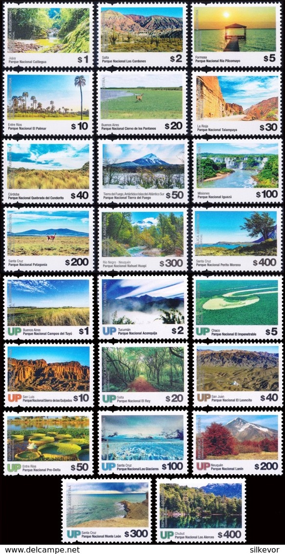 ARGENTINA-2019-COMPLETE YEAR-(13 COMMEMORATIVE, 15 DEFINITIVE, 17 UP, 6 SOUVENIR SHEET, 1 BOOKLET) MNH- - Full Years