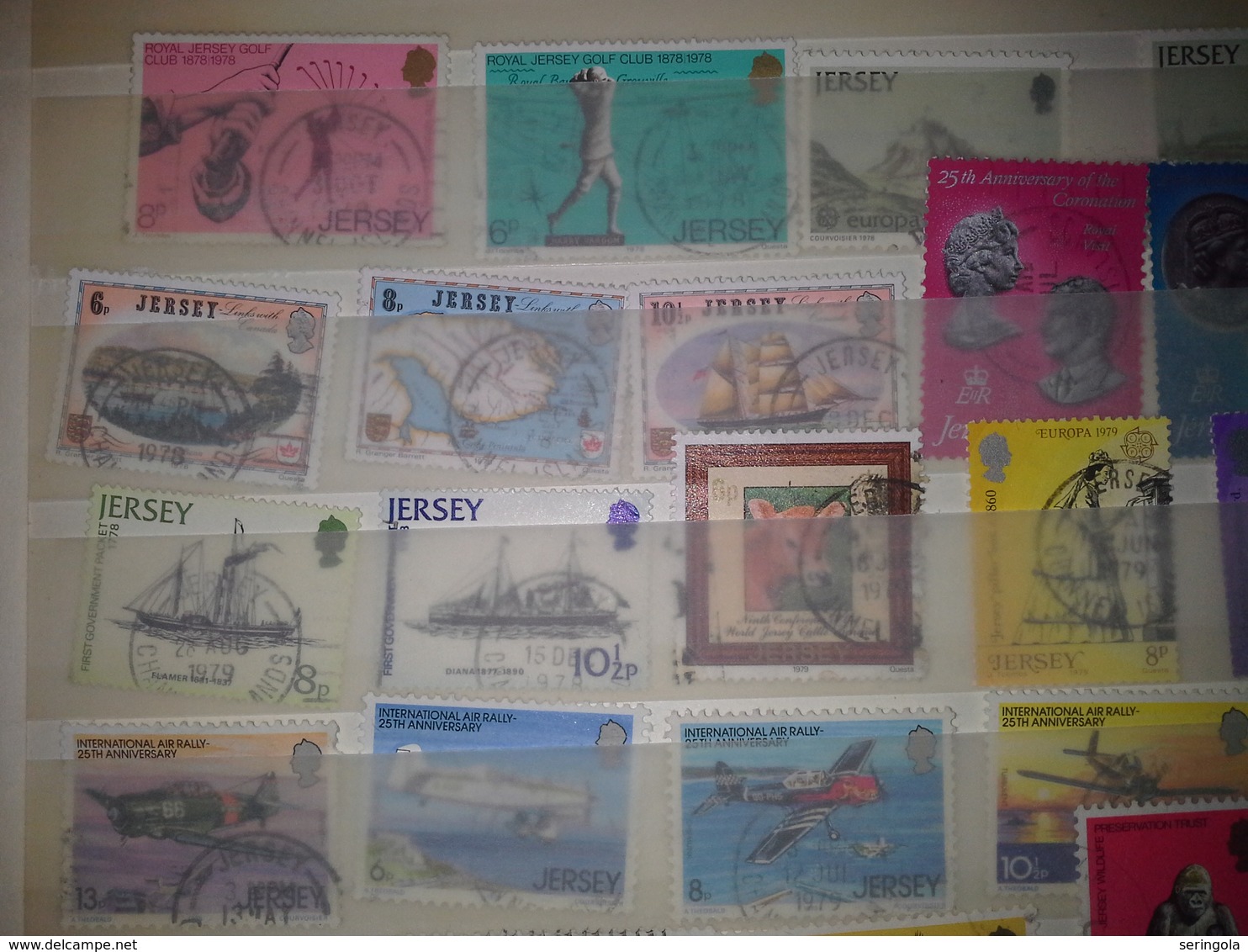 Lot Stamps JERSEY 1978-1980 - Sammlungen (ohne Album)