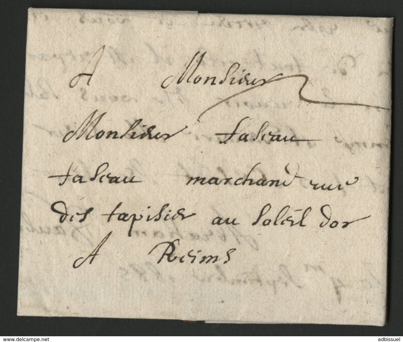 1685 ARDENNES Lettre Datée De Sedan Le 4/09/1685 Et Adressée à Reims. Avec La Taxe Manuscrite "2". - ....-1700: Precursori