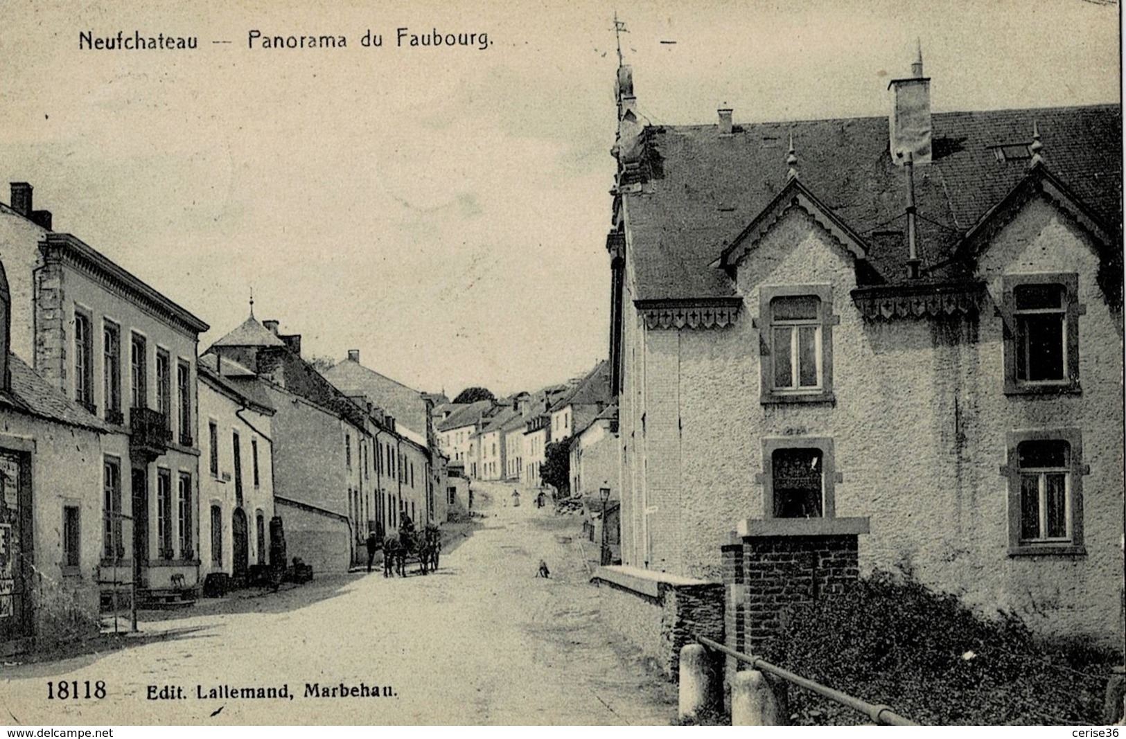 Neufchâteau Panorama Du Faubourg Circulée En 1911 - Neufchâteau