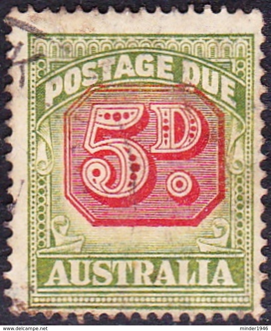 AUSTRALIA 1948 5d Carmine & Green Postage Due SGD124 Used - Port Dû (Taxe)