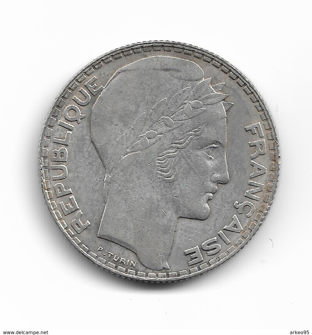 20 Francs Turin Argent 1938 - Autres & Non Classés