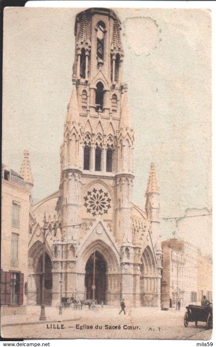 Lille. Eglise Du Sacré Coeur. De Jeanne Et Eugénie à Mme Paul Henry à Nancy. 1952. - Lille