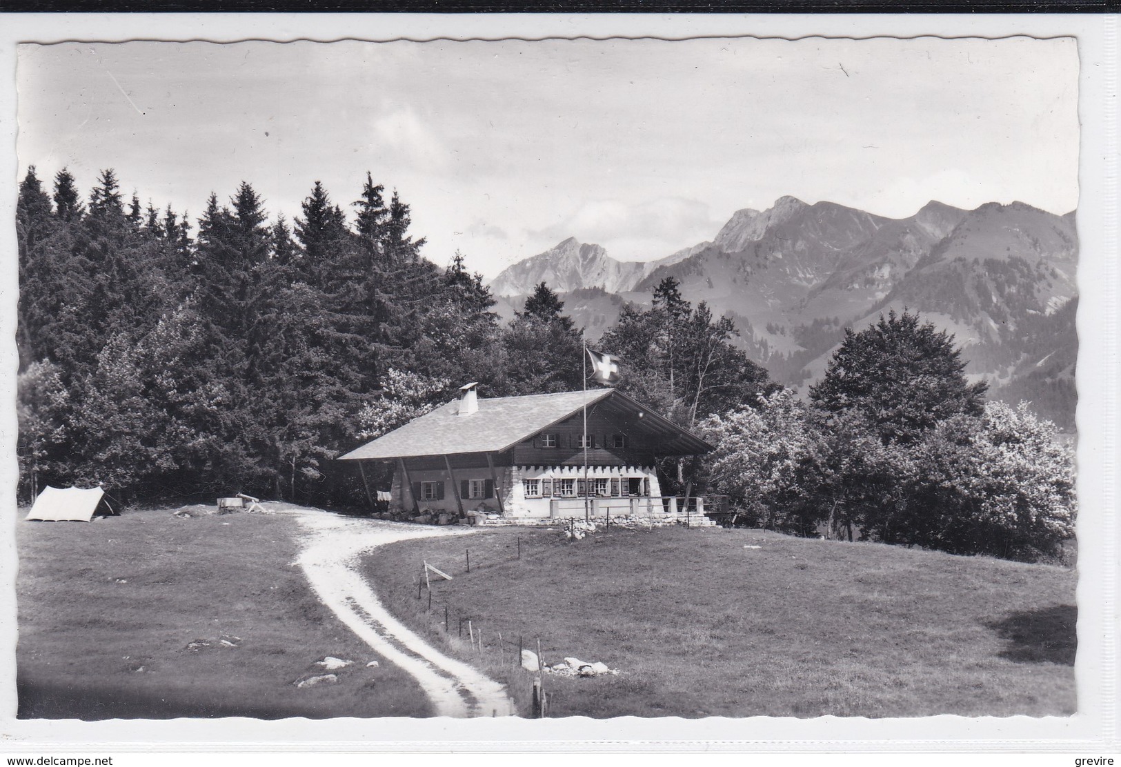 Chalet Du Ski-Club De Lys. Les Prés D'Albeuve. Tente De Camping - Albeuve