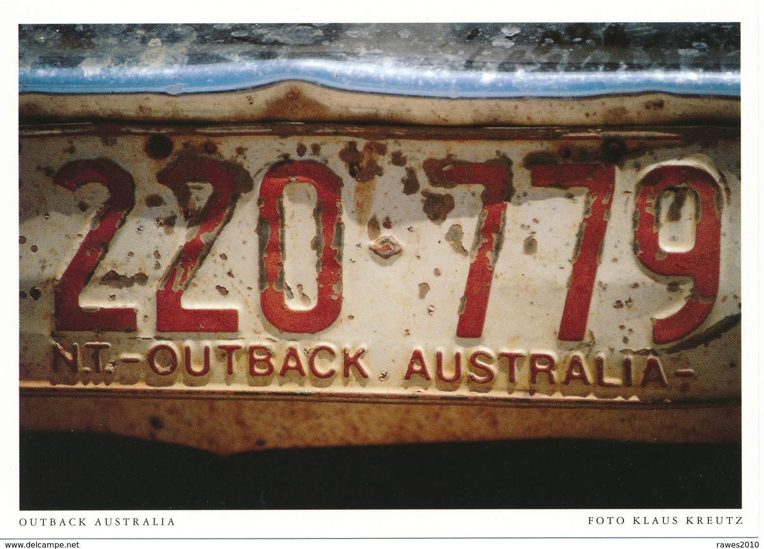 Australien AK Outback Autonummernschild - Outback