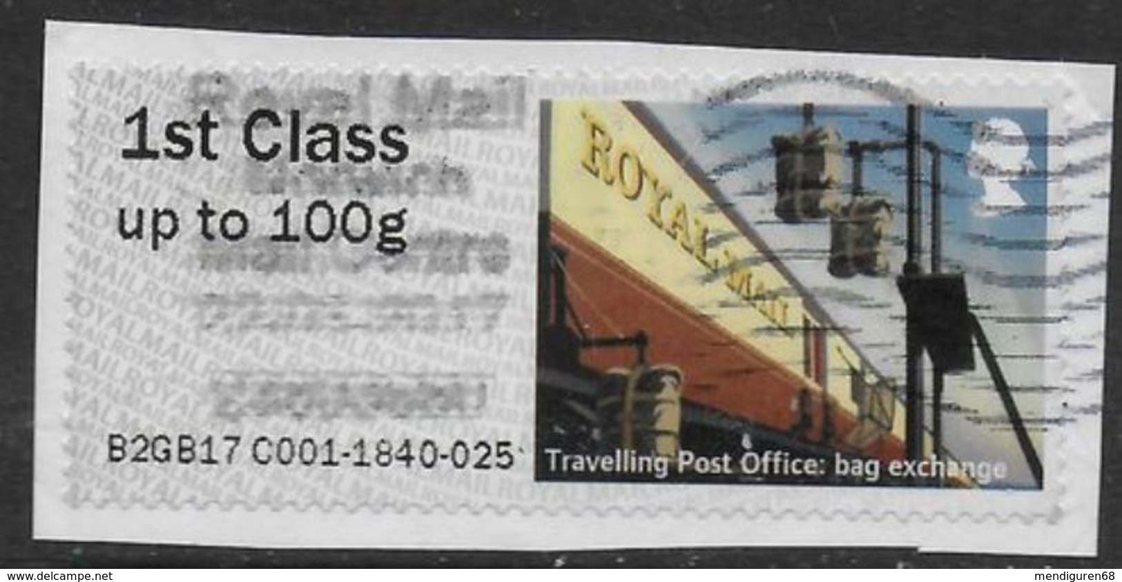 GROSBRITANNIEN GRANDE BRETAGNE GB POST&GO 2017 HERITAGE MAIL BY RAIL: TRAVELLING POST OFFICE SG FS173 MI AT119 - Post & Go (distributeurs)