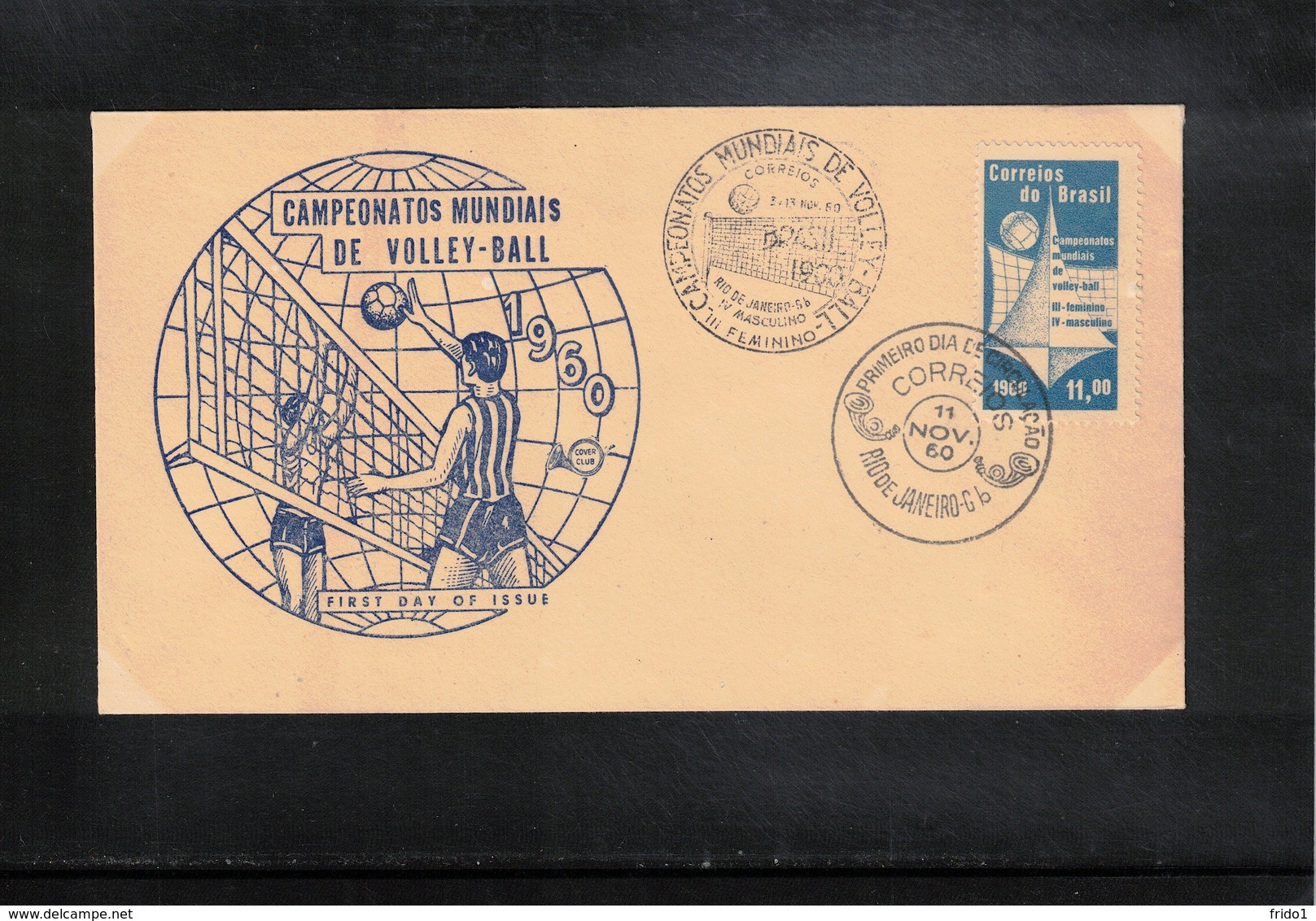 Brazil 1960 World Volleyball Championship FDC - Voleibol