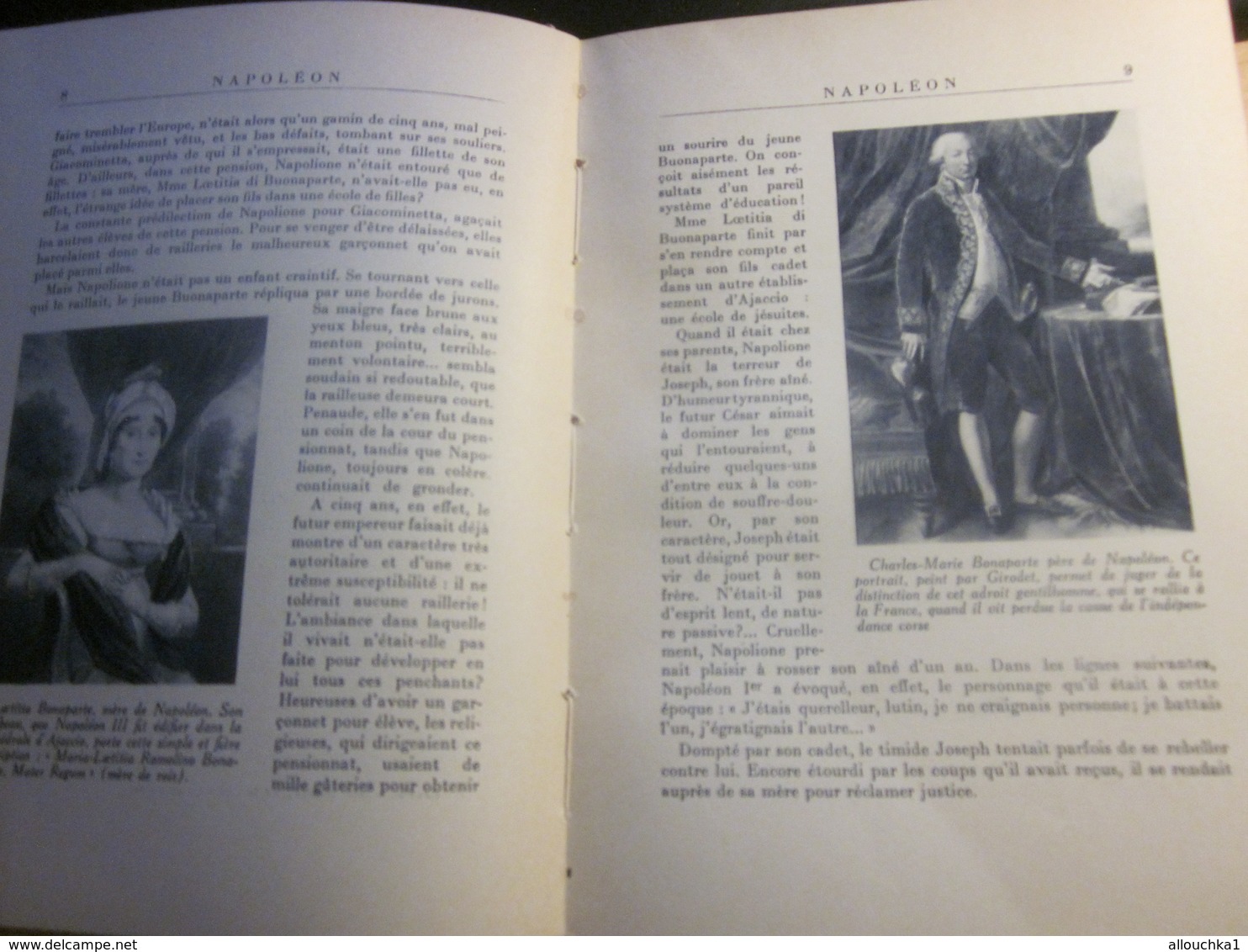 1947 NAPOLEON de PIERRE CLUZEL-ED FERNAND NATHAN OUVRAGE ORNÉ 149 PHOTOGRAPHIES LIRE AVANT PROPOS & TABLE MATIÈRES 160 P