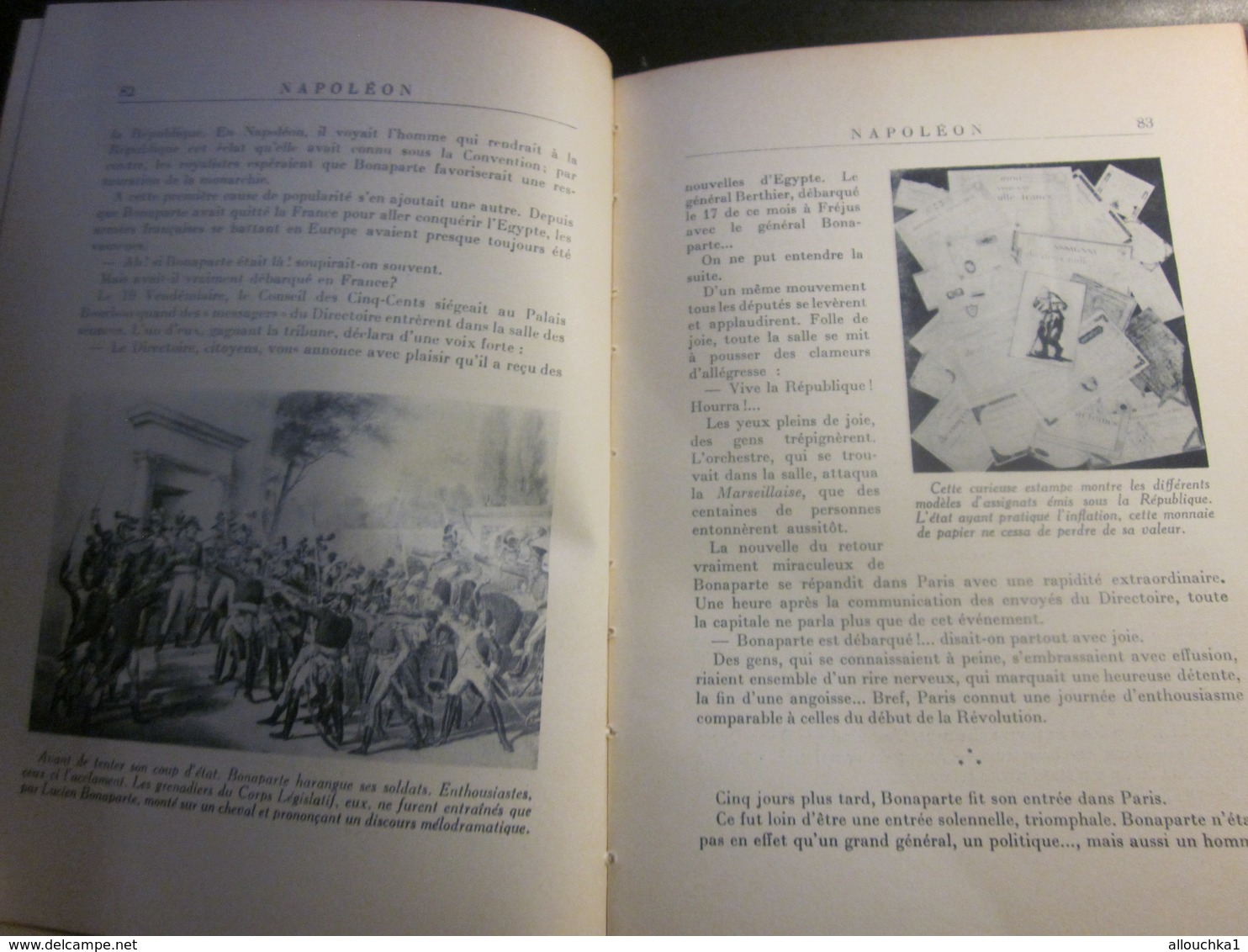 1947 NAPOLEON de PIERRE CLUZEL-ED FERNAND NATHAN OUVRAGE ORNÉ 149 PHOTOGRAPHIES LIRE AVANT PROPOS & TABLE MATIÈRES 160 P