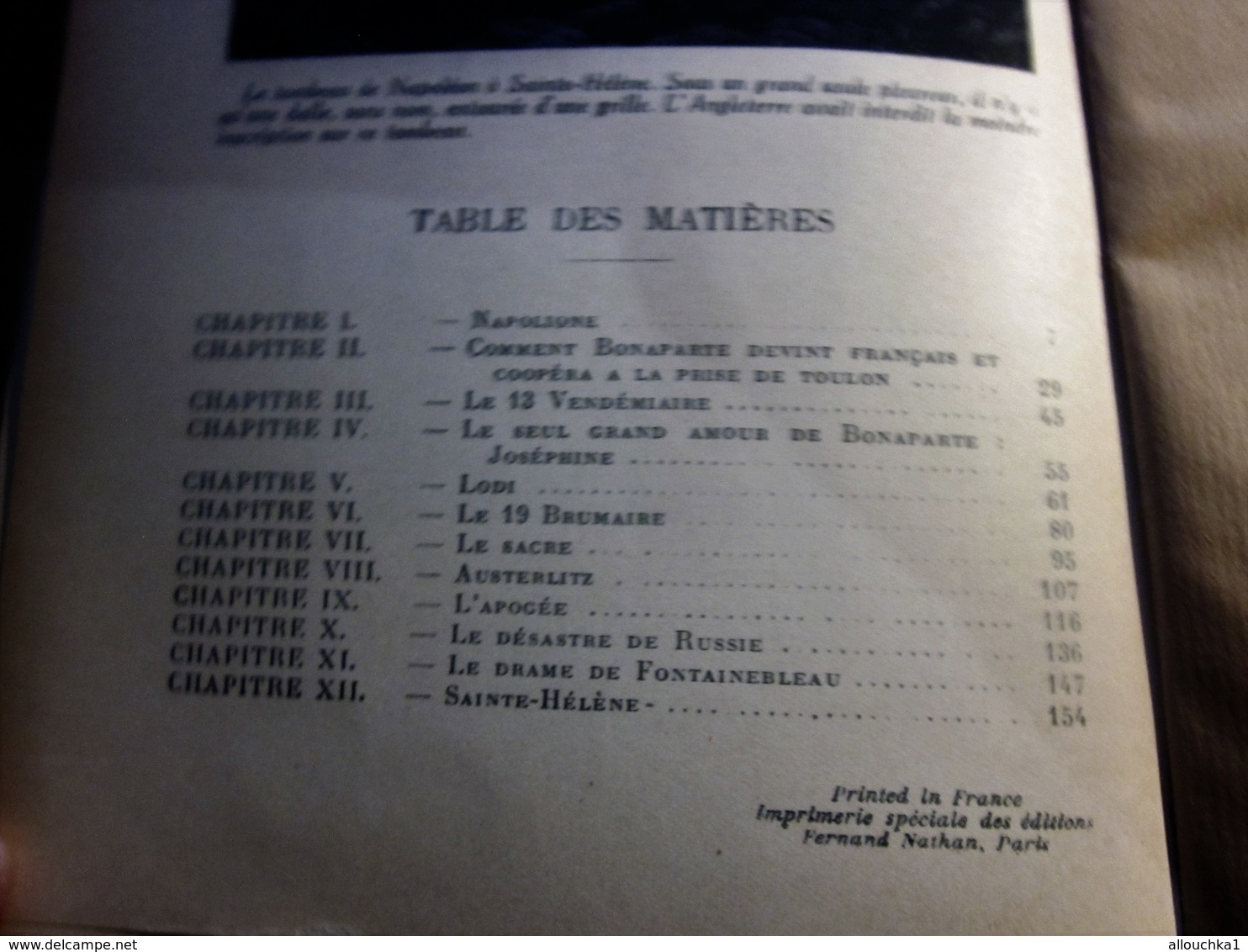 1947 NAPOLEON de PIERRE CLUZEL-ED FERNAND NATHAN OUVRAGE ORNÉ 149 PHOTOGRAPHIES LIRE AVANT PROPOS & TABLE MATIÈRES 160 P