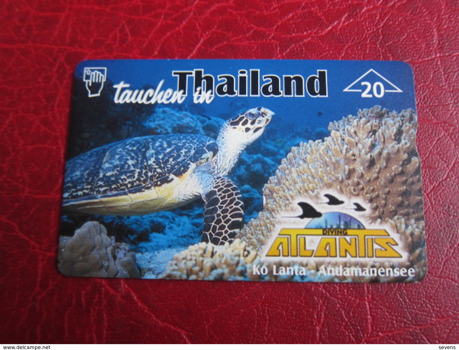 L&Gyr Phonecard,909L Turtle, Atlantis Diving - Austria