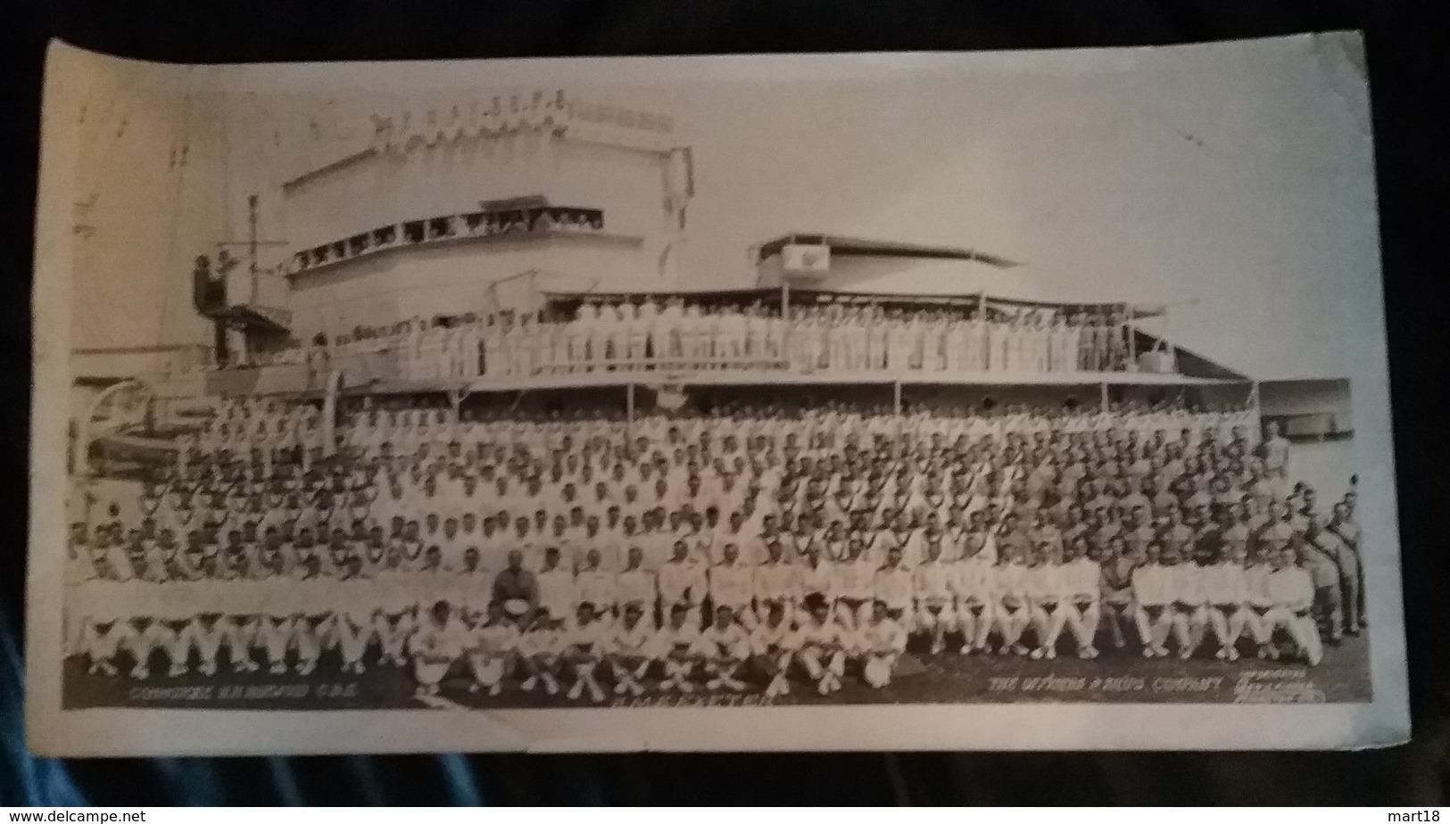 Photo - Marins - H.M.S. EXETER - Company Of Sailors - Officiers & Chips Company - Bateaux