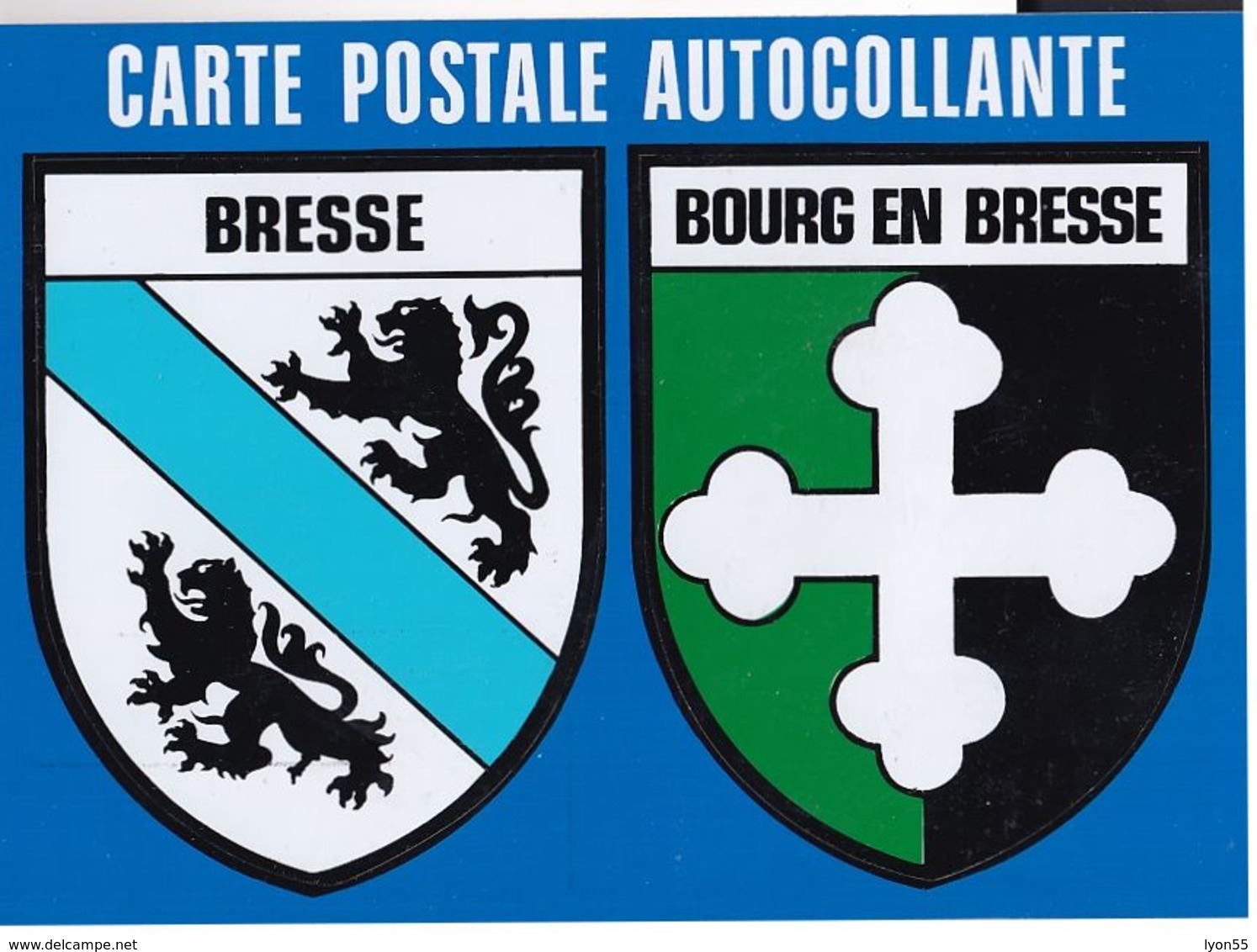 Carte Postale Autocollante Bourg En Bresse - Autocollants