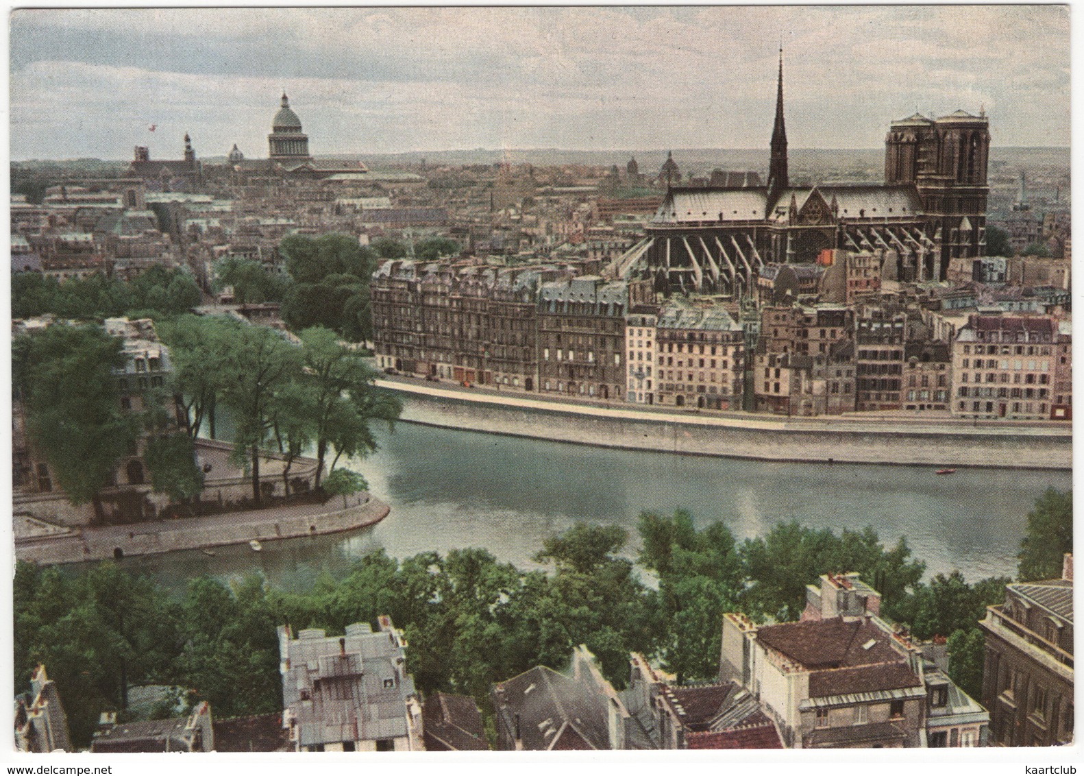 Paris - The Isle Saint-Louis, The Isle Of The Cité With The Cathedral Of Notre-Dame And The Seine - Notre Dame De Paris