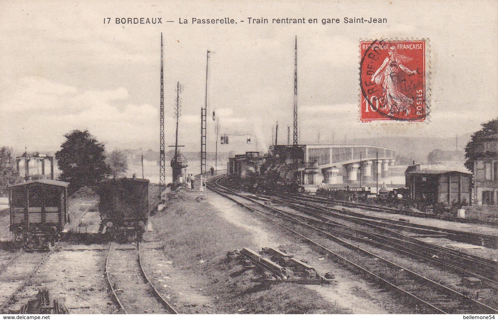 Cpa Dept 33 - Bordeaux - La Passerelle Train Rentrant En Gare (voir Scan Recto-verso) - Bordeaux