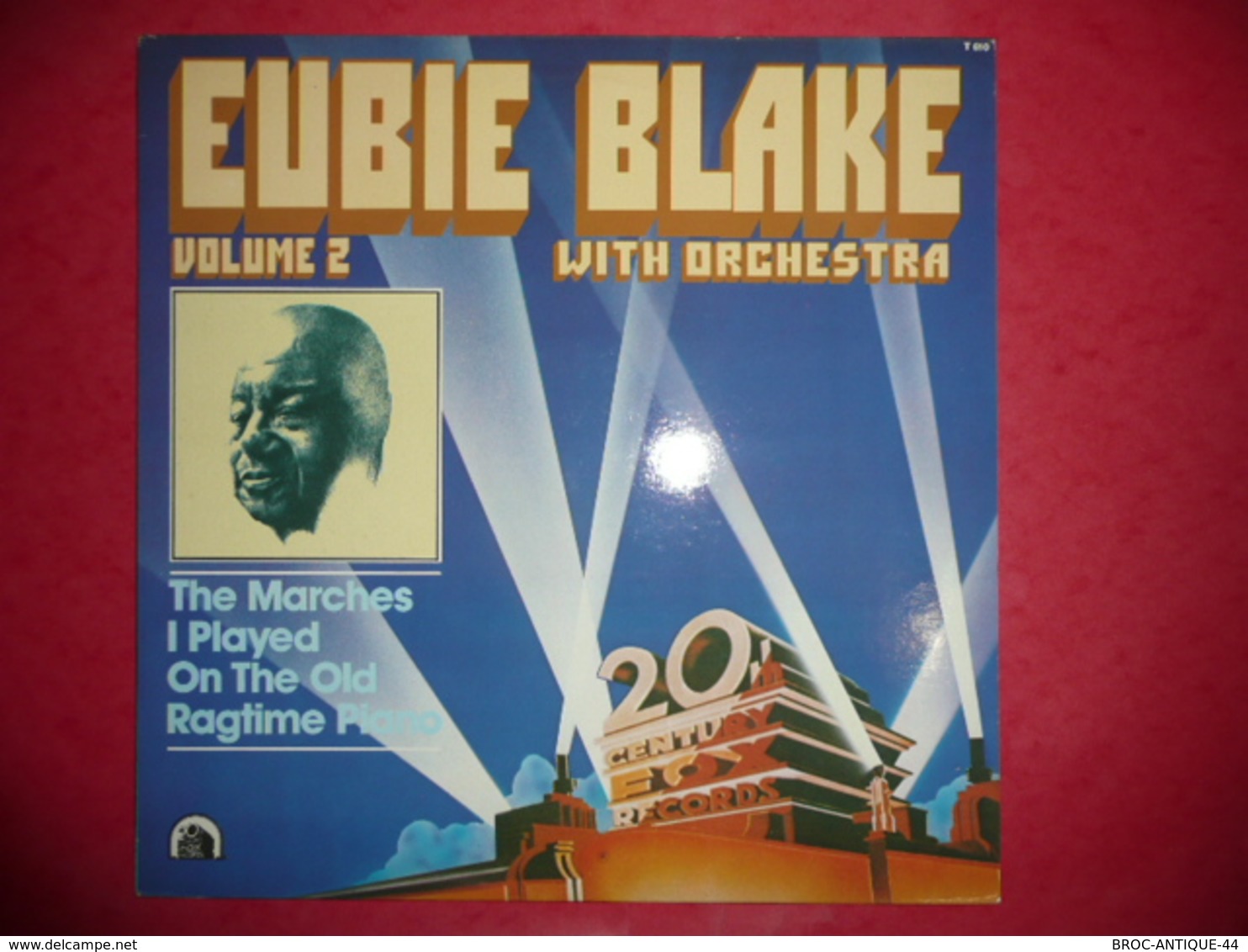 LP33 N°815 - EUBIE BLAKE WITH ORCHESTRA - VOL.2 - COMPILATION 13 TITRES JAZZ BLUES RAGTIME - Jazz