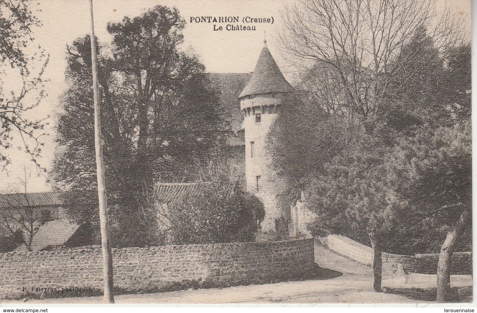 23 - PONTARION - Le Château - Pontarion