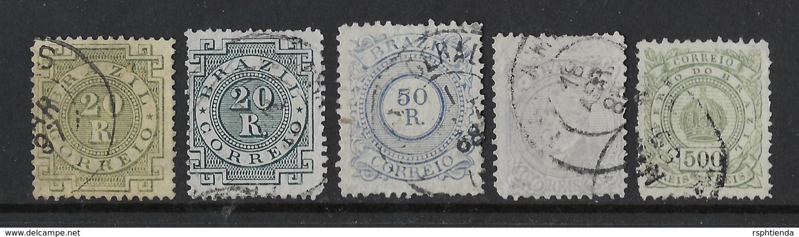 BRAZIL 1884 / 1888 SMALL LOT USED - Oblitérés