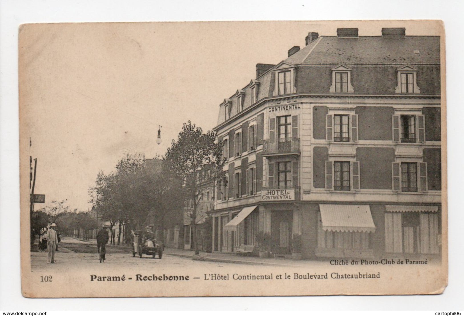 - CPA PARAMÉ - ROCHEBONNE (35) - L'Hôtel Continental Et Le Boulevard Chateaubriand - Cliché Du Photo-Club 102 - - Parame