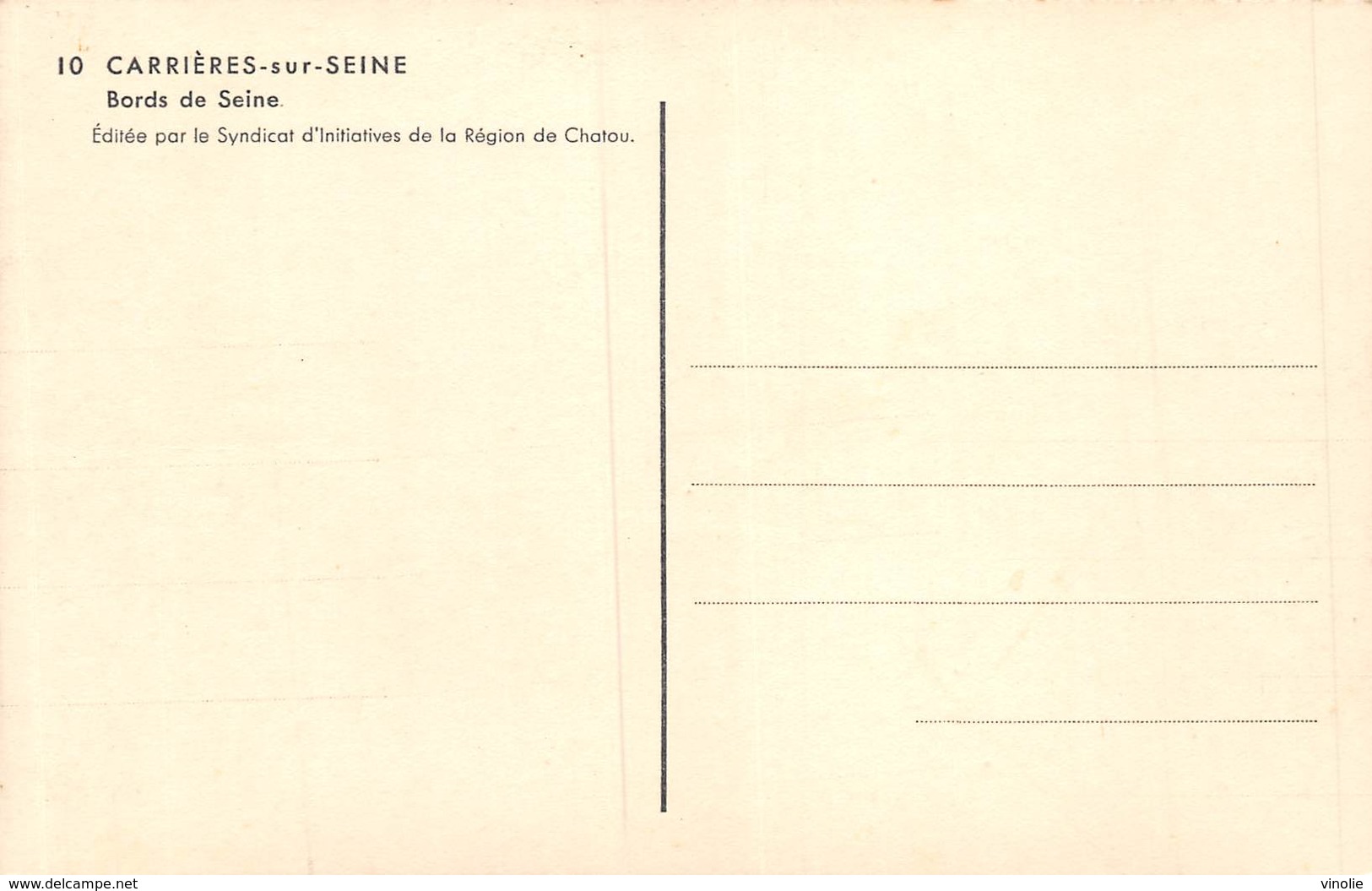 20-285 : CARRIERES SUR SEINE. - Carrières-sur-Seine