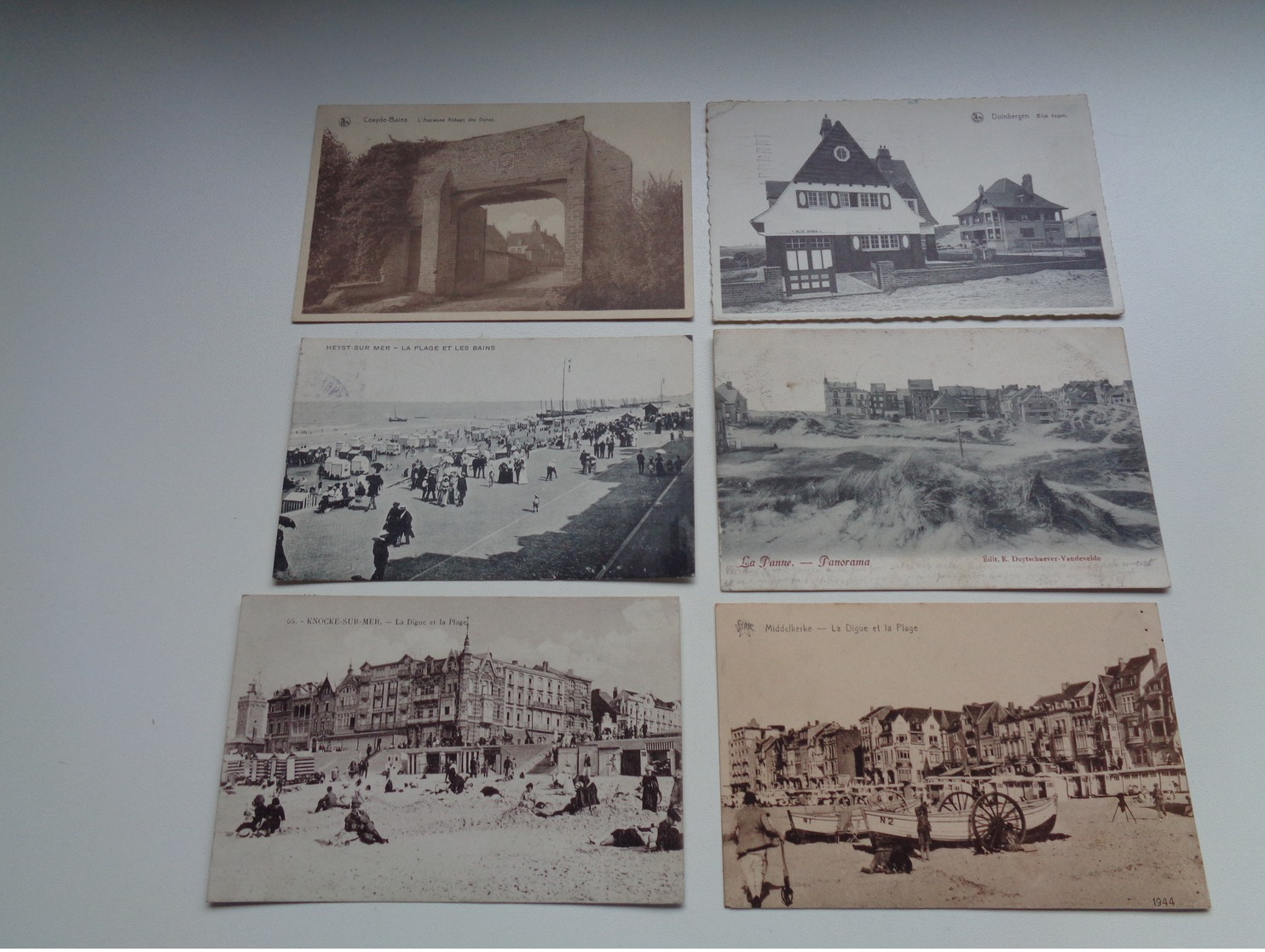 Beau lot de 60 cartes postales de Belgique  la côte    Mooi lot van 60 postkaarten van België   kust  - 60 scans