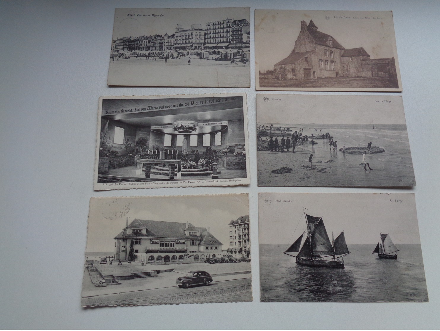 Beau lot de 60 cartes postales de Belgique  la côte    Mooi lot van 60 postkaarten van België   kust  - 60 scans
