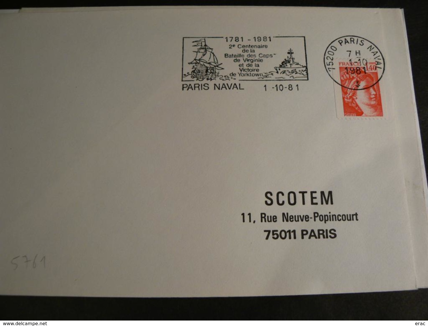 France - Lot de 19 enveloppes avec flammes Poste aux Armées - Naval