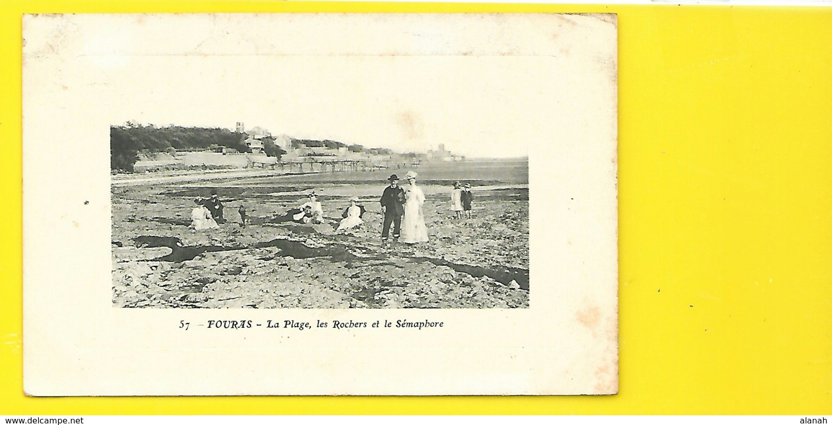 FOURAS La Plage, Les Rochers Et Le Sémaphore () Chte Mme (17) - Fouras-les-Bains