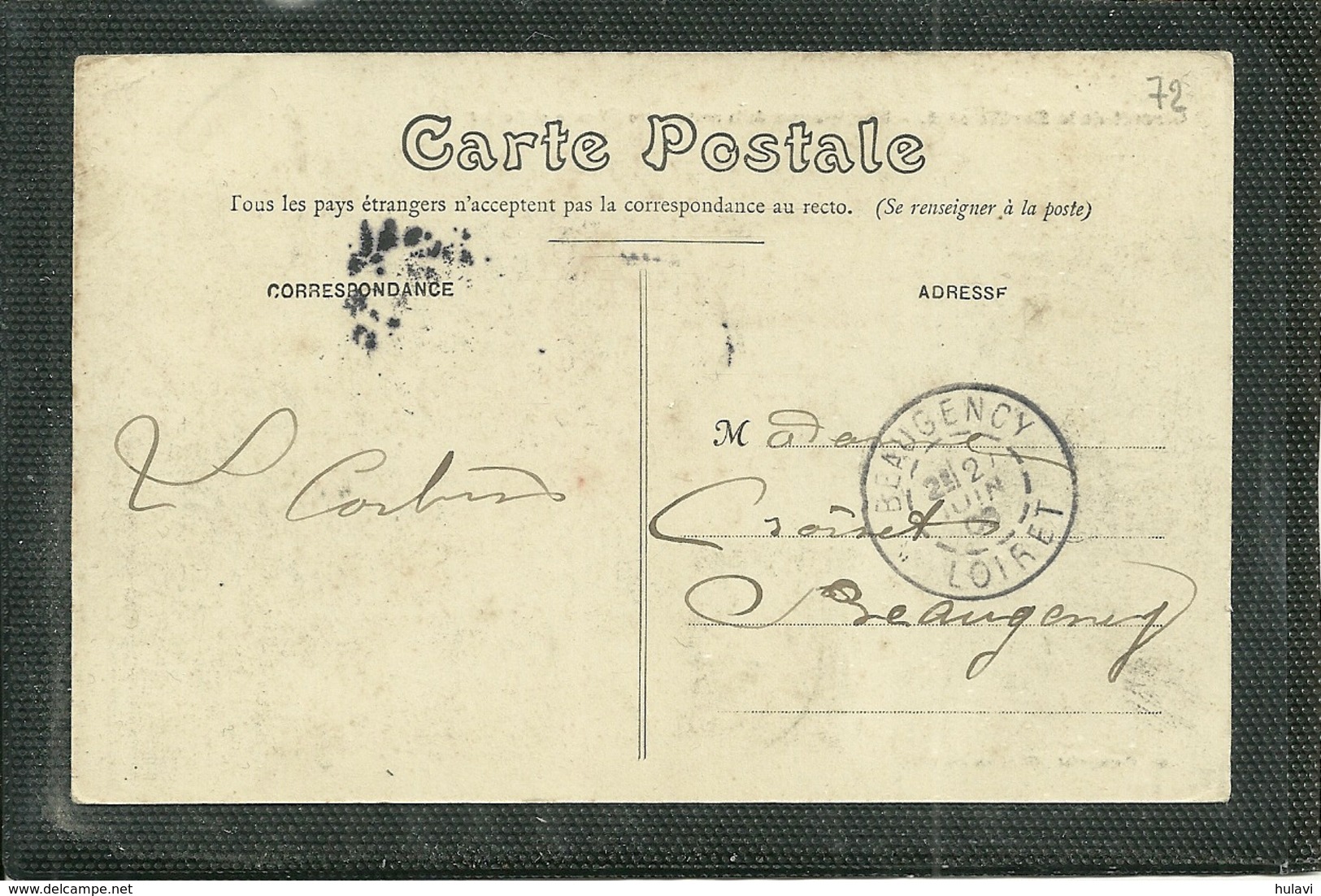 72  CIRCUIT DE LA SARTHE 1906 - ELARGISSEMENT DE LA ROUTE ENTRE VBRAYE ET BERFAY (ref 7611) - Autres & Non Classés