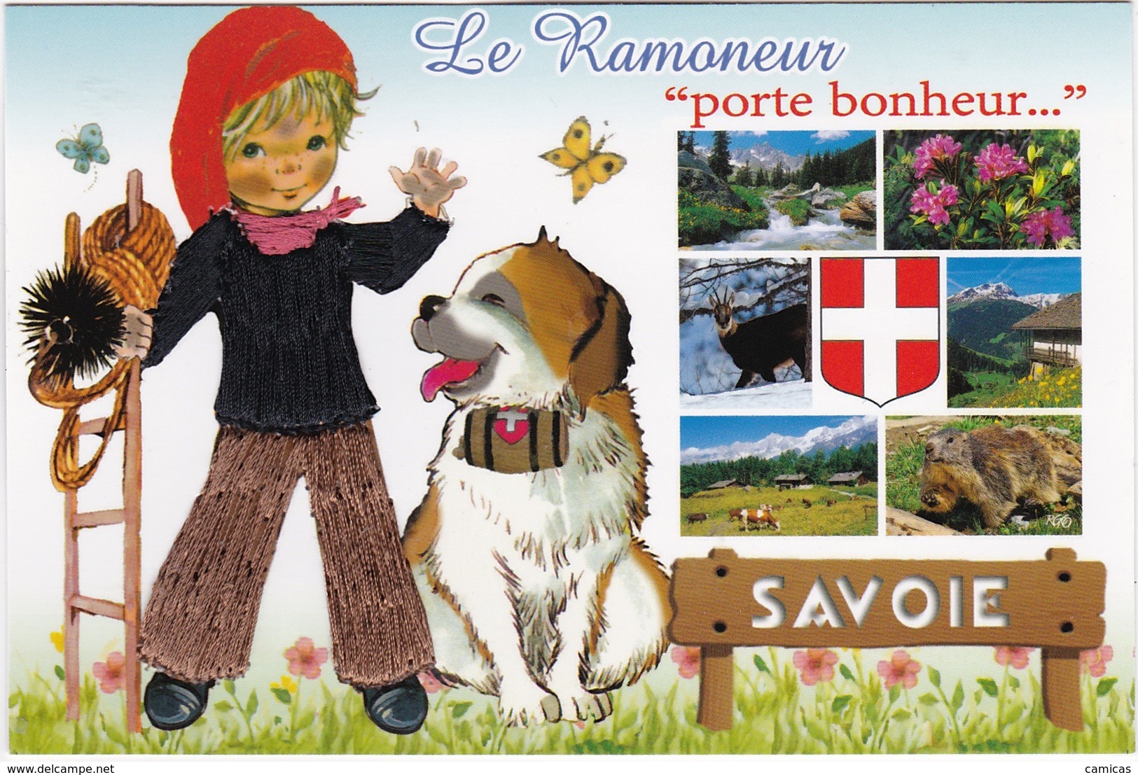 CARTE BORDEE:   LE  RAMONEUR   SAVOIE - Ricamate