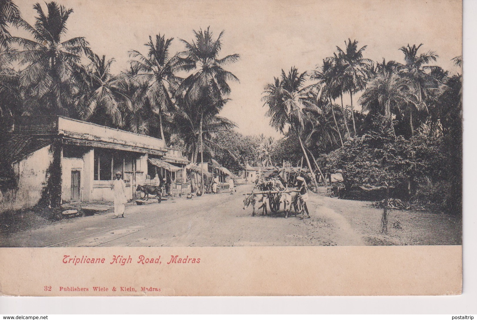 INDIA // INDE.  TRIPLICANE HIGH ROAD , MADRAS - India