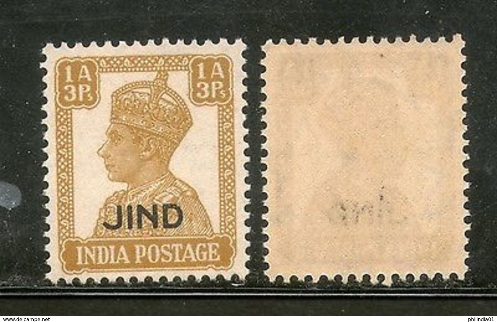 India JIND / JHIND / JEEND State KG VI 1An3ps SG 141 / Sc 169 MNH Fine - Jhind