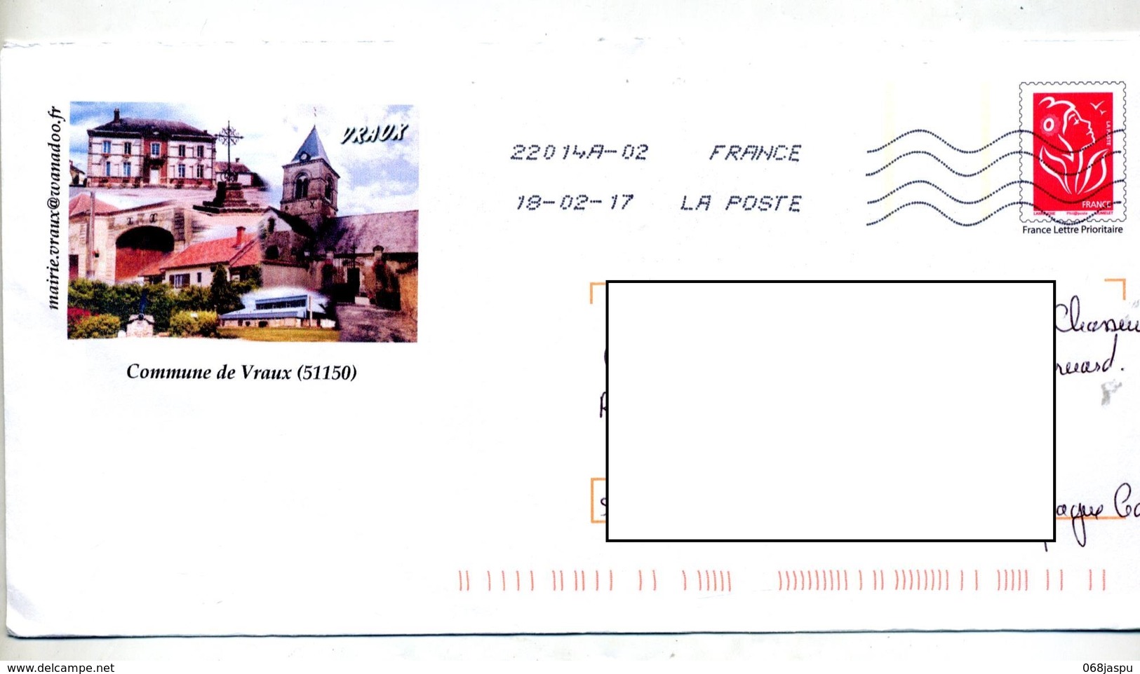 Pap Lamouche Flamme Chiffree Sous Code Illustré Vraux - PAP: Aufdrucke/Lamouche