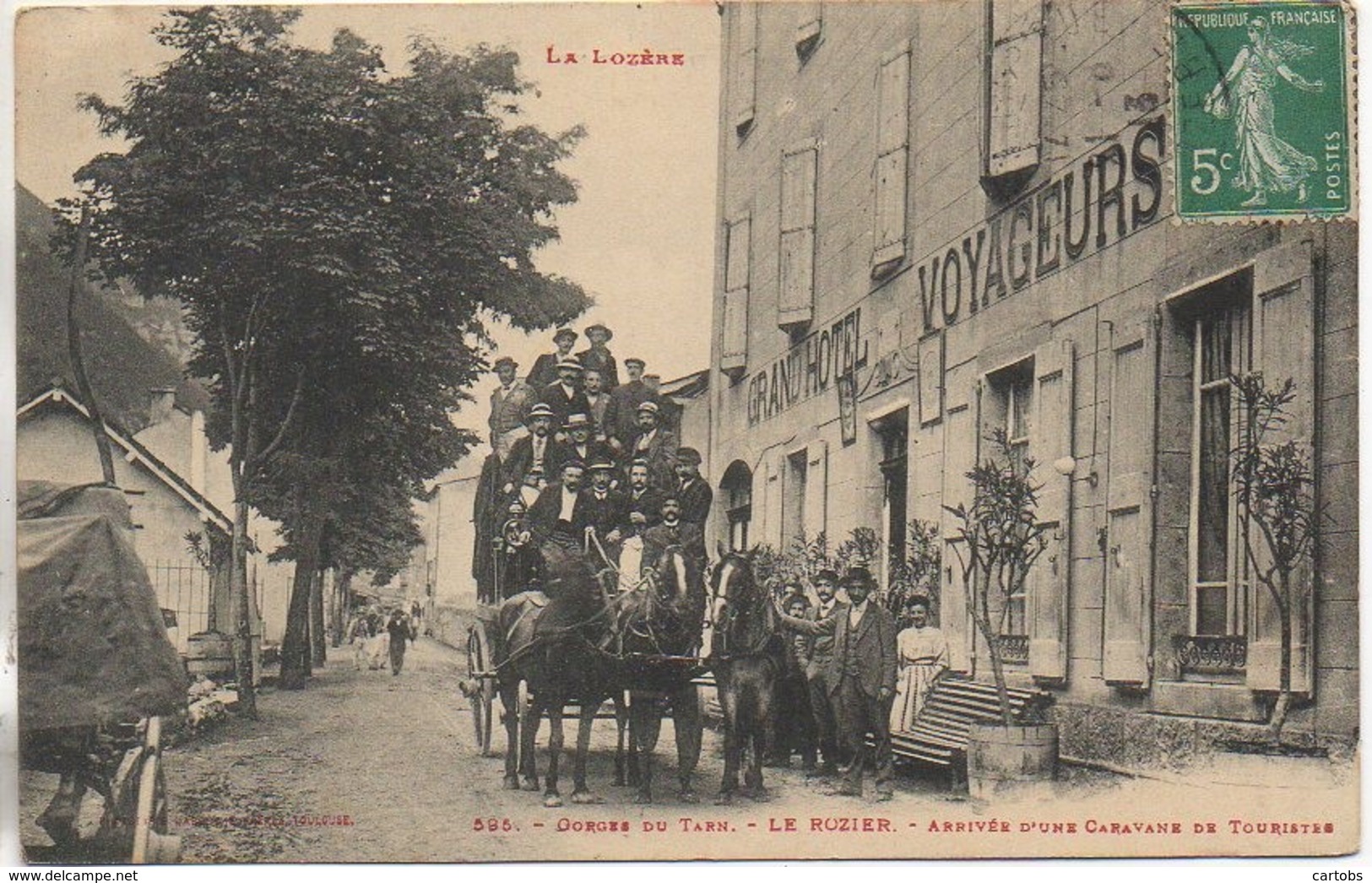 48 LE ROZIER - Arrivée D'une Caravane De Touristes (TOP TOP) - Altri & Non Classificati