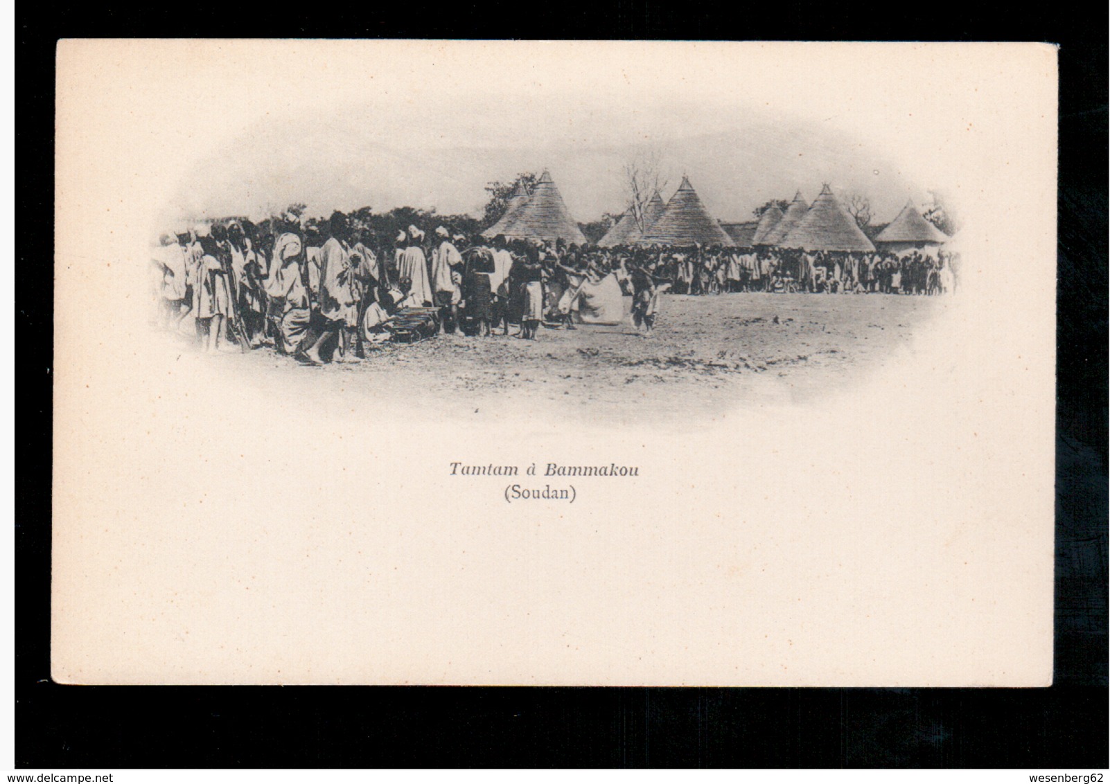 SOUDAN Tamtam à Bammakou Ca 1900 Old Postcard - Sudan