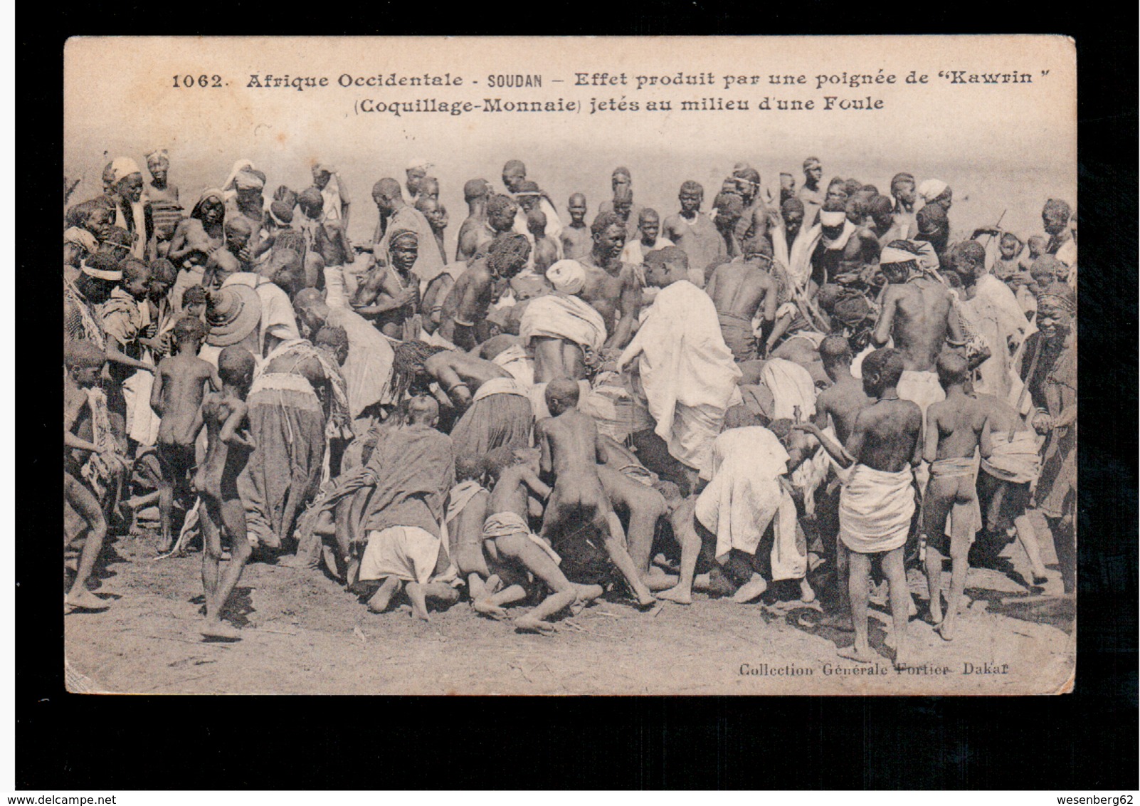 SOUDAN Afrique Occidentale Nr 1062 Effet Produit Par Une Poignée De "Kawrin", Fortier 1908 Old Postcard - Sudan